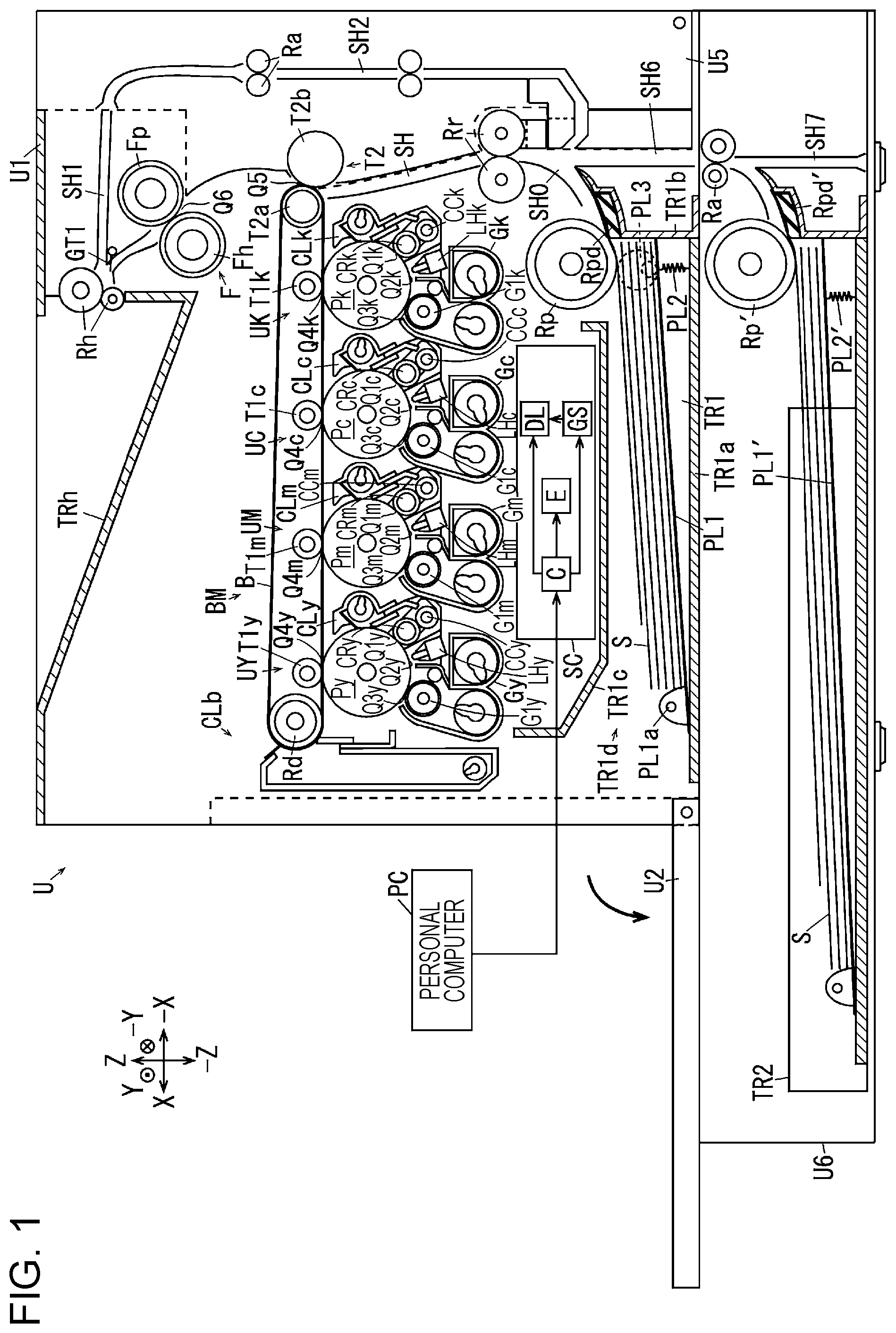 Patent US12326673 — Developer container and image forming apparatus — Figure 1