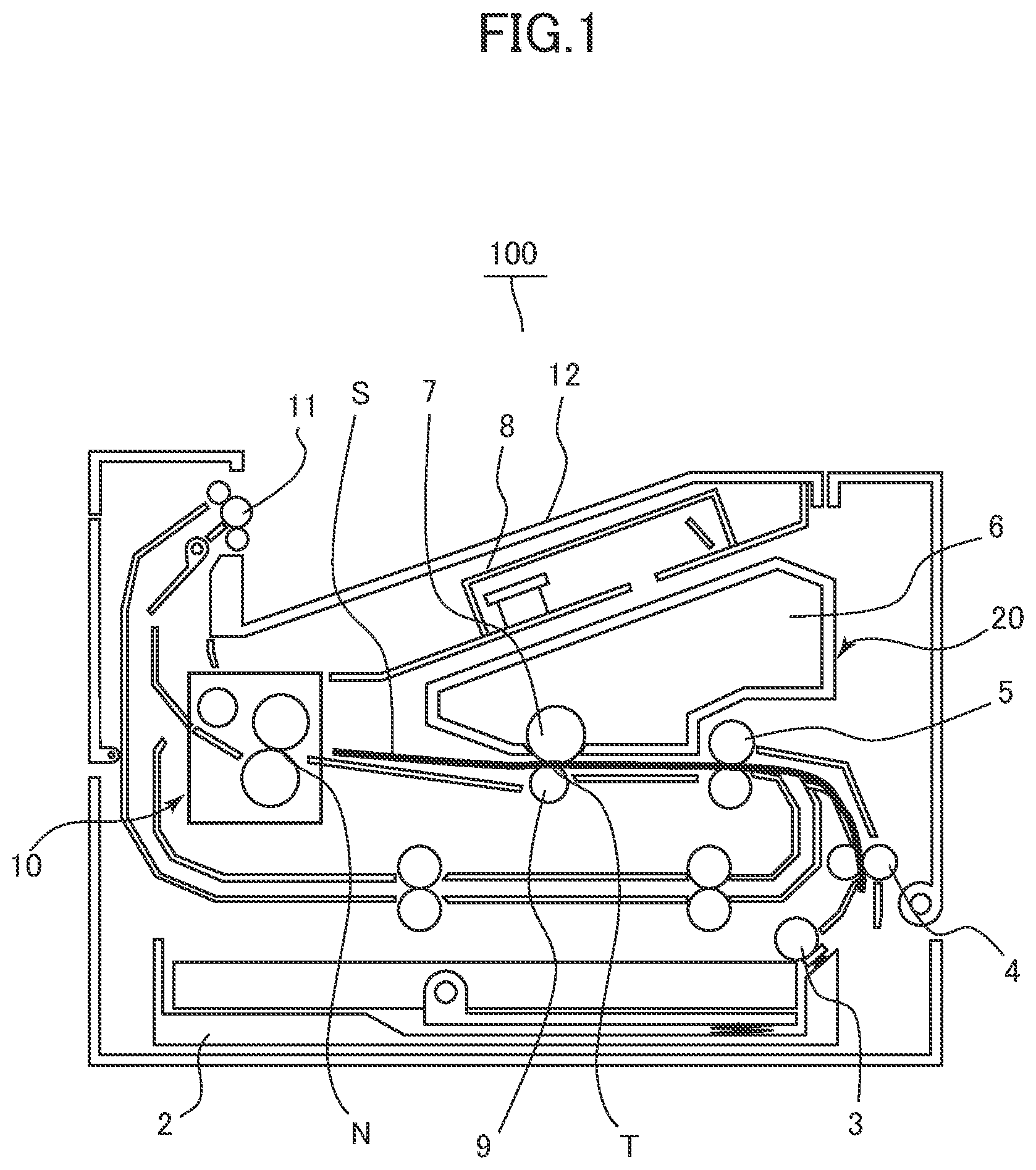 Patent US12326681 — Heating apparatus, fixing unit, and image forming apparatus — Figure 1