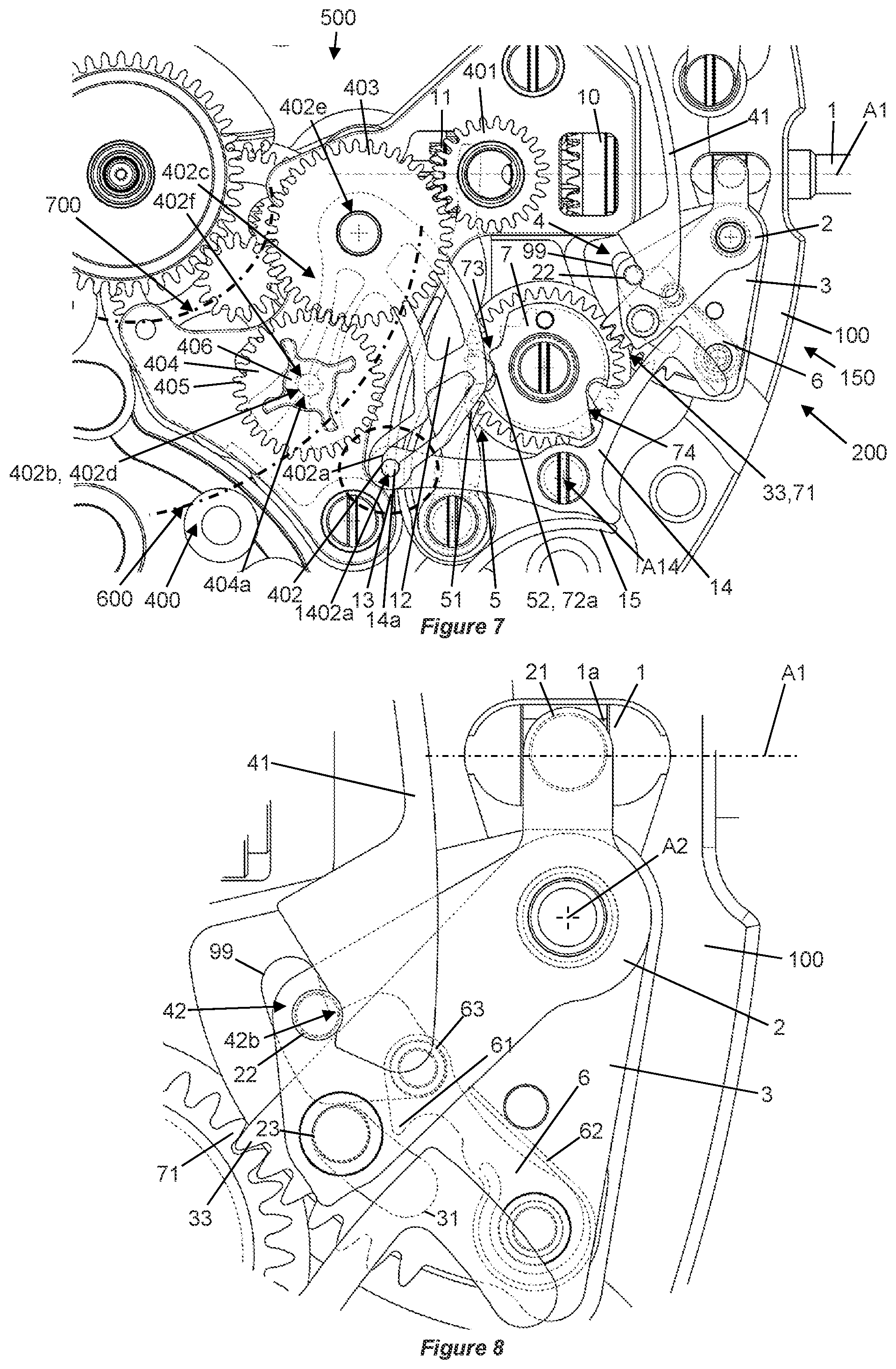 Patent US12326695 Figure 4 – Device for selecting timepiece functions