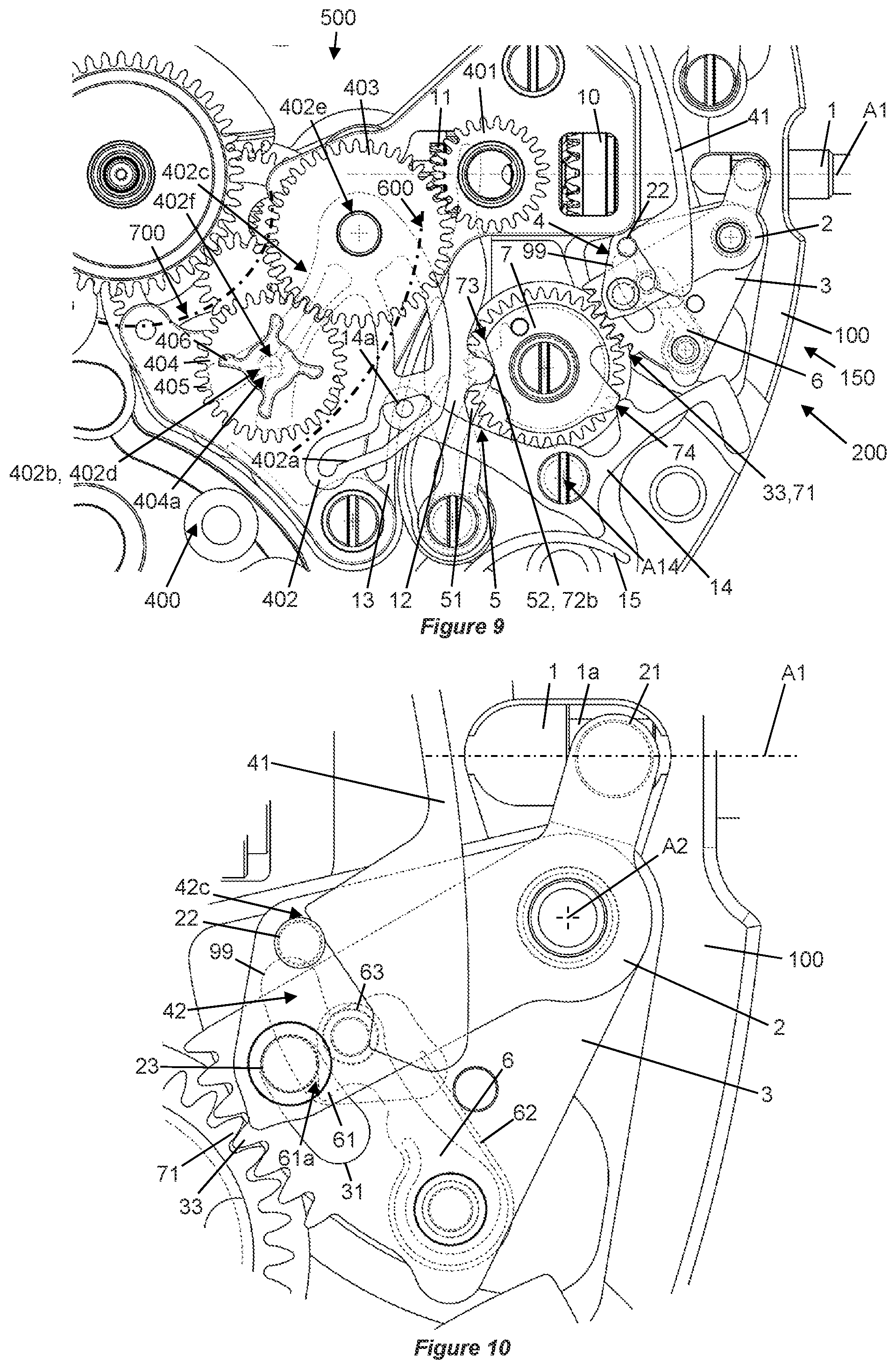 Patent US12326695 Figure 5 – Device for selecting timepiece functions