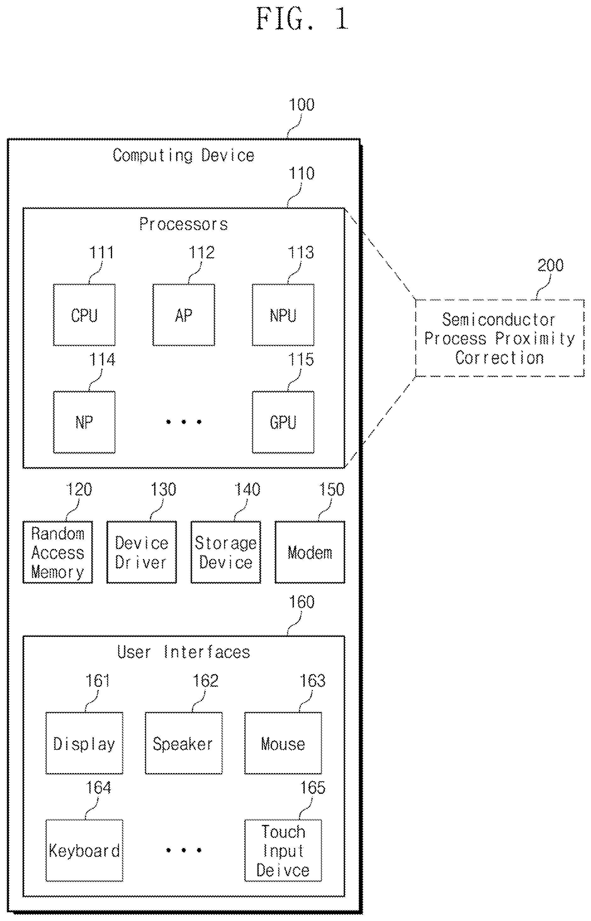 Patent US12326711 — Method and computing device for manufacturing semiconductor device — Figure 1