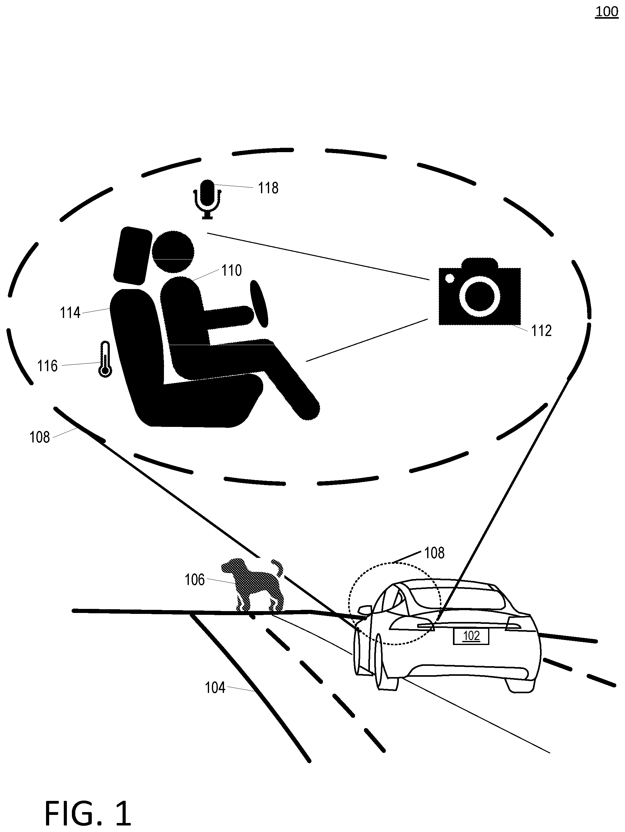 Patent US12326727 — Manual control re-engagement in an autonomous vehicle — Figure 1