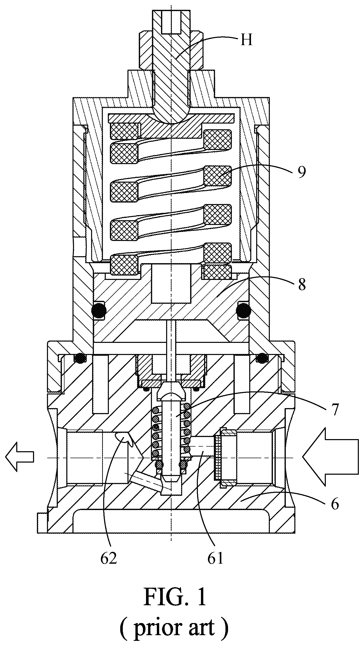Patent US12326739 Figure 1 – High-pressure labor-saving pressure regulator
