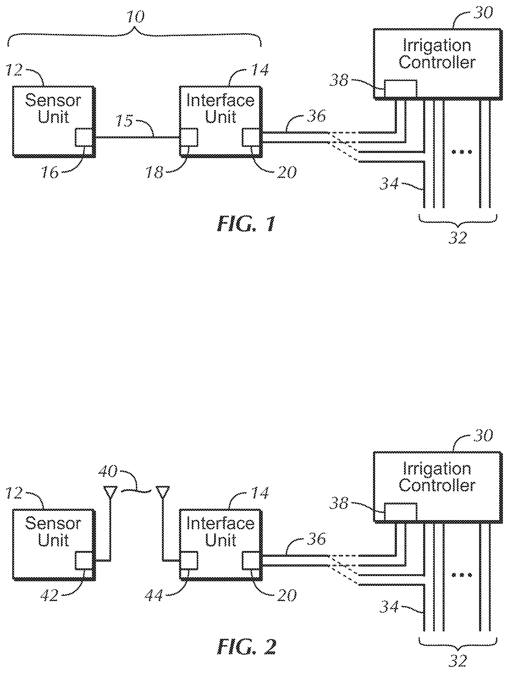 Patent US12326745 — Sensor-based interruption of an irrigation controller — Figure 1