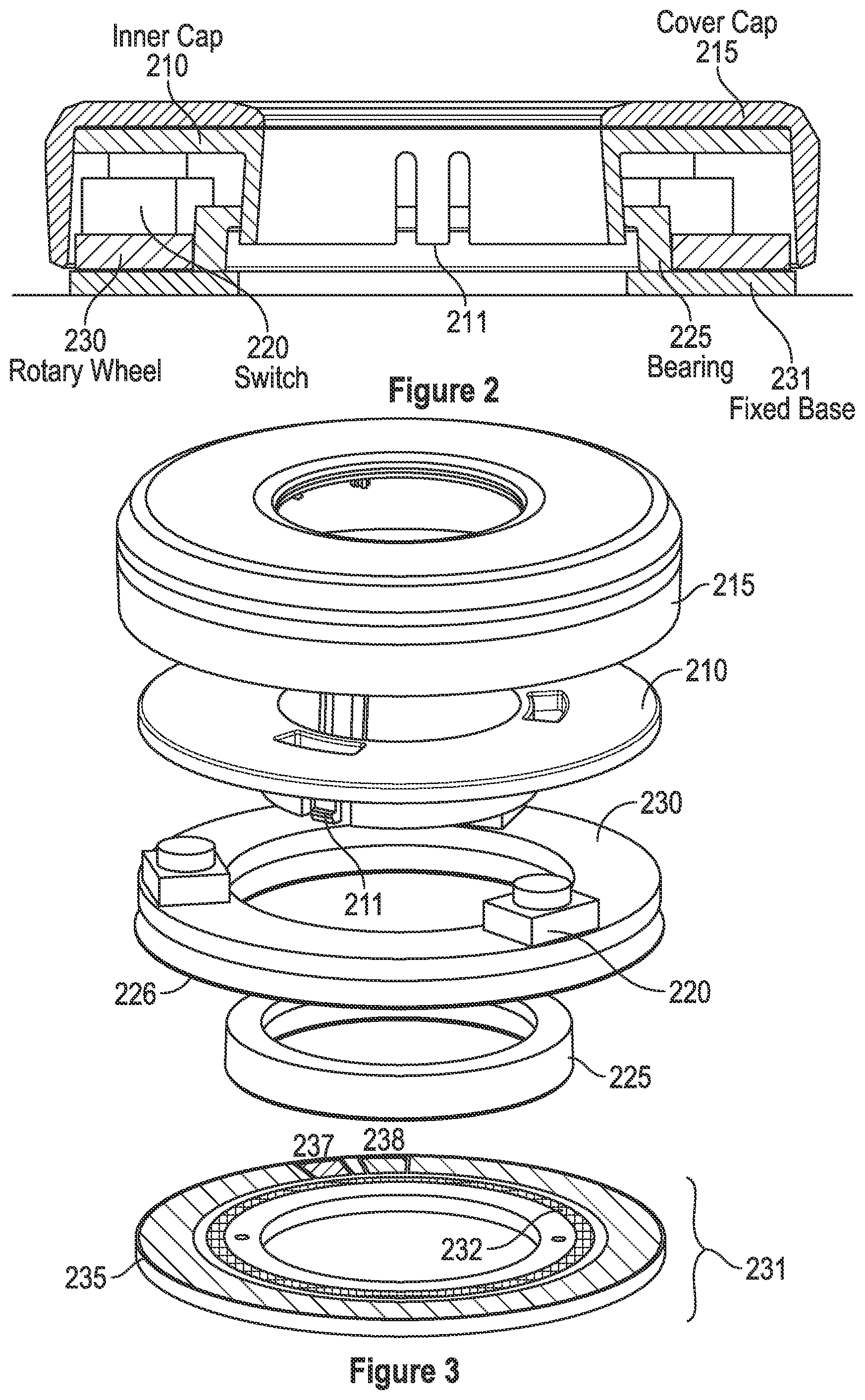 Patent US12326750 Figure 2 – Capacitive knob sensing system and method using transparent sensing