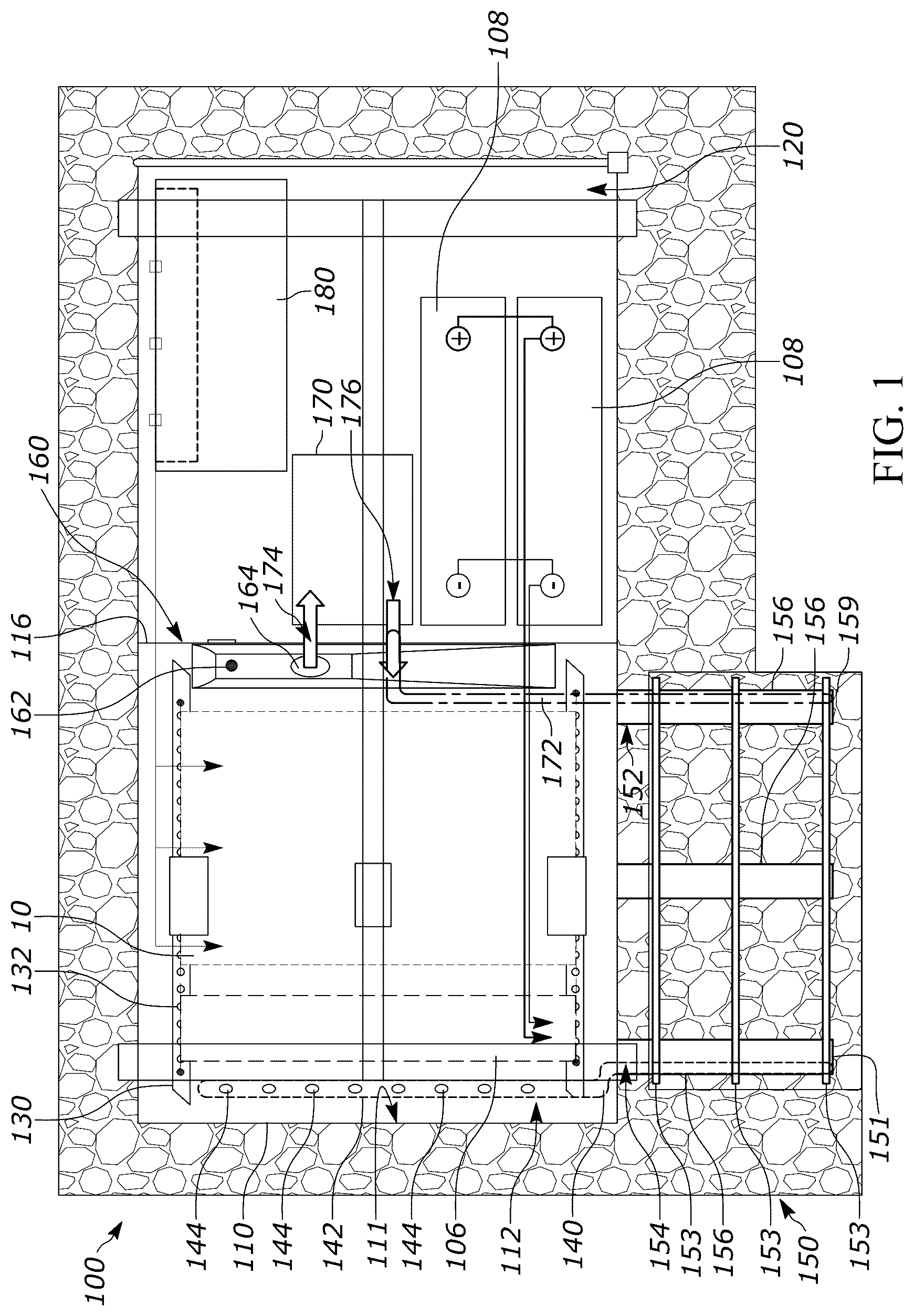 Patent US12326765 — Submersible networking enclosure — Figure 1