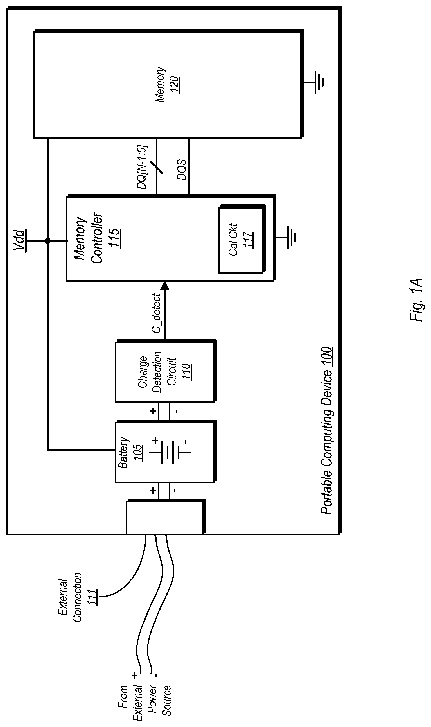 Patent US12326768 — Memory calibration in limited power scenario — Figure 1