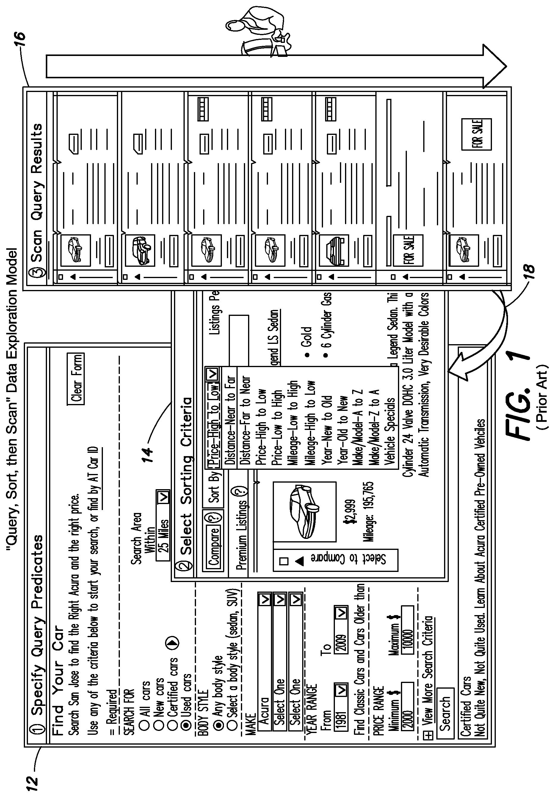 Patent US12326911 — Techniques for presenting content to a user based on the user's preferences — Figure 1