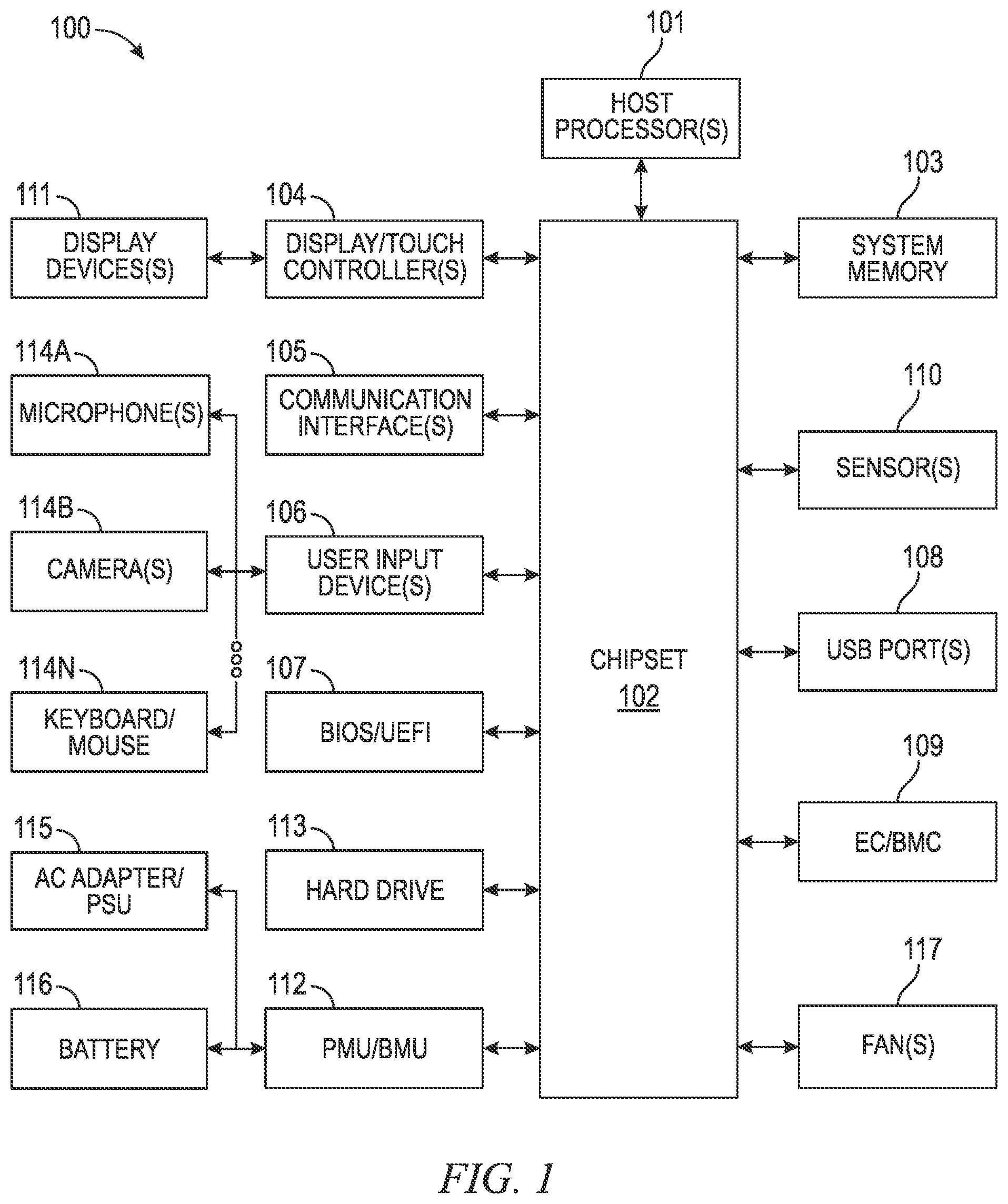 Patent US12326939 — Security for a split boot architecture — Figure 1