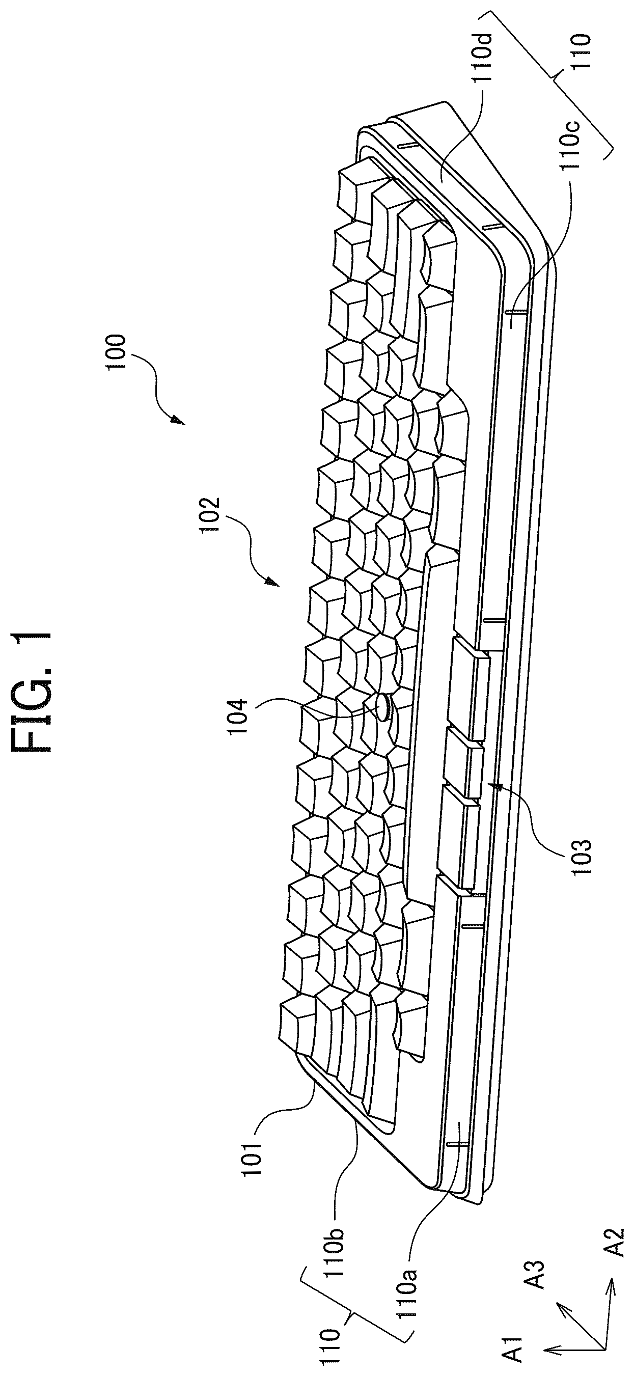 Patent US12326982 Figure 1 – Keyboard device, control method, and non-transitory recording medium