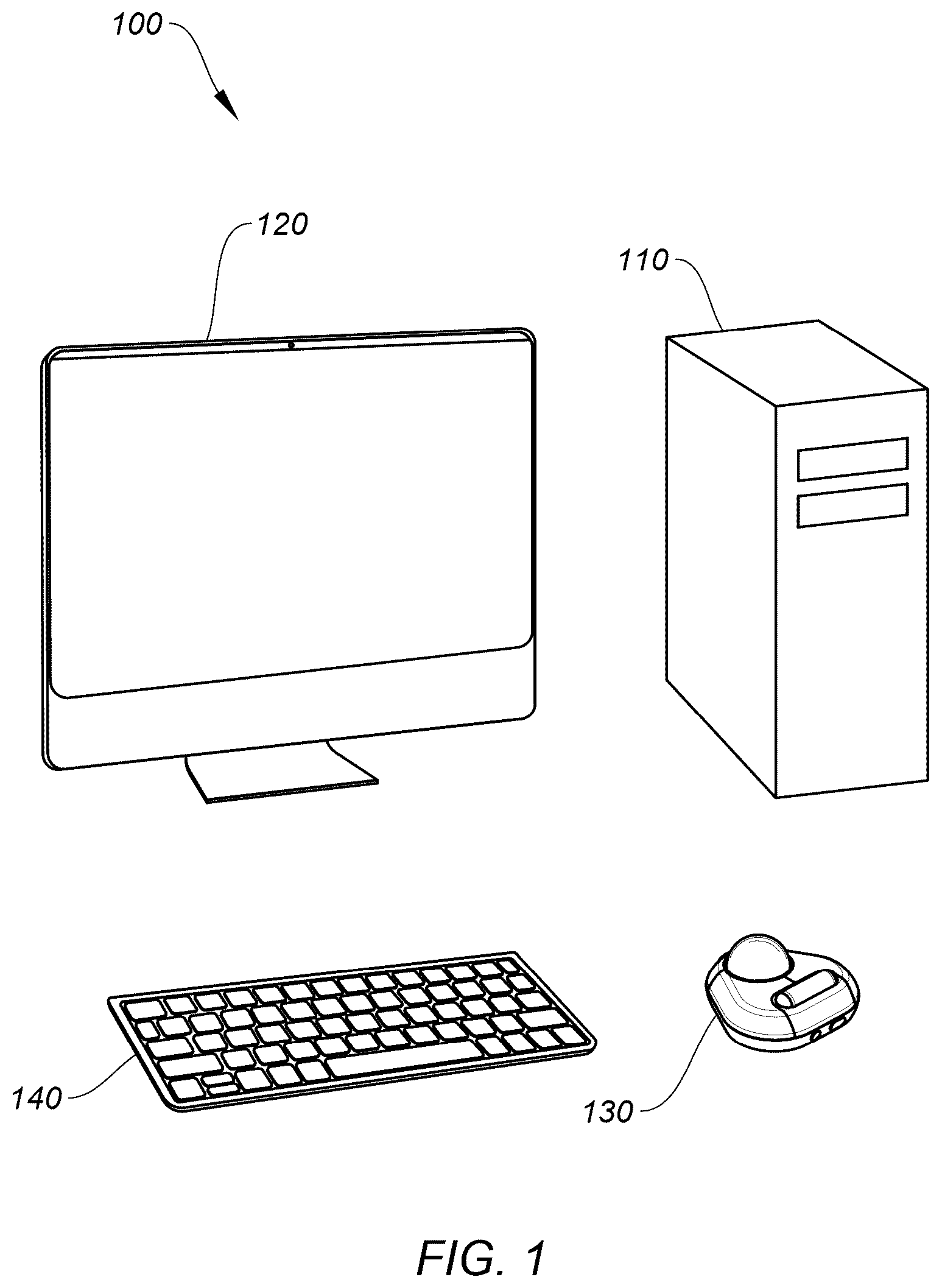 Patent US12326986 — Input device for users with limited mobility — Figure 1