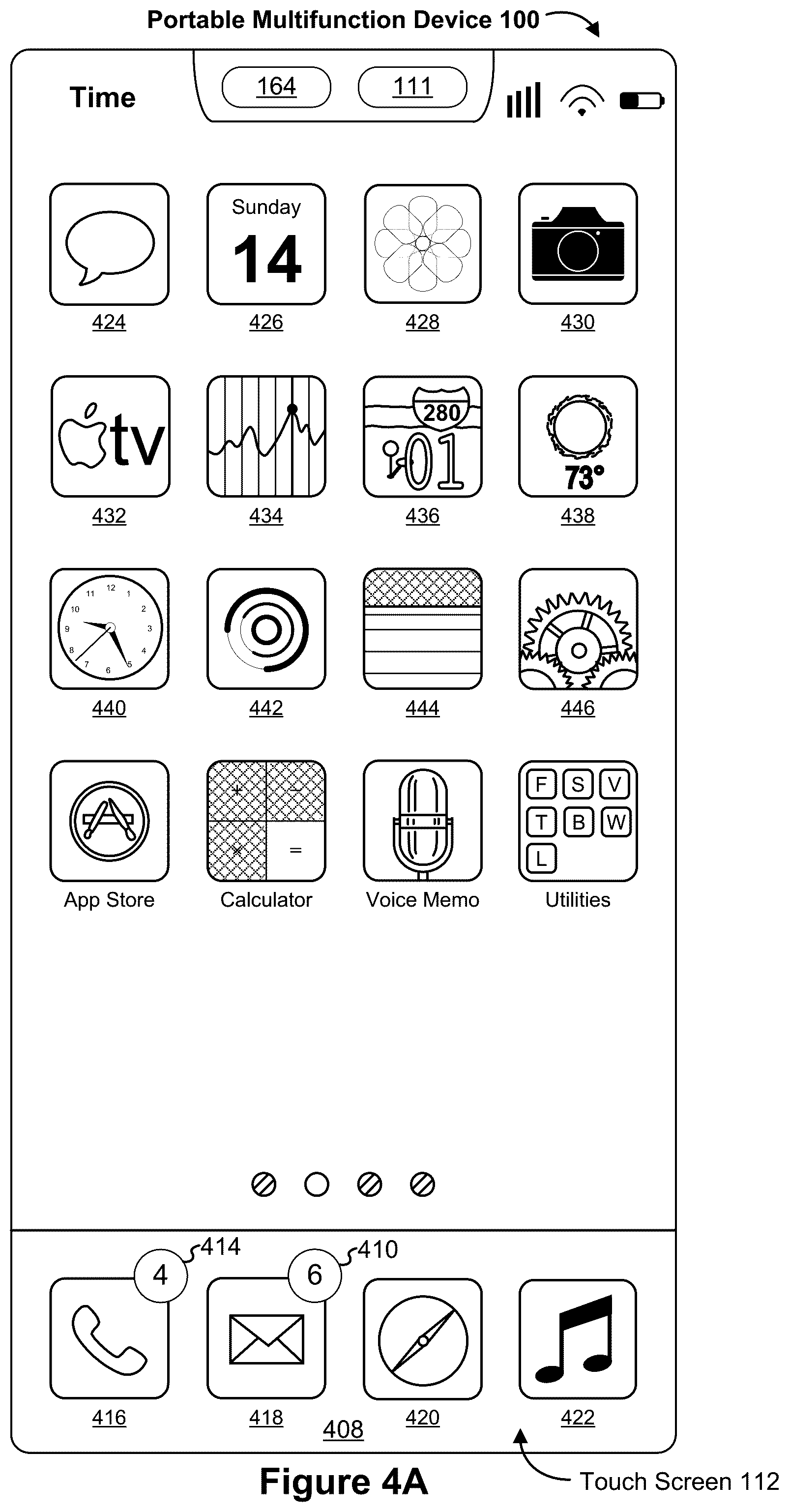 Patent US12327011 Figure 5 – Devices, methods, and graphical user interfaces for providing notifications and application information