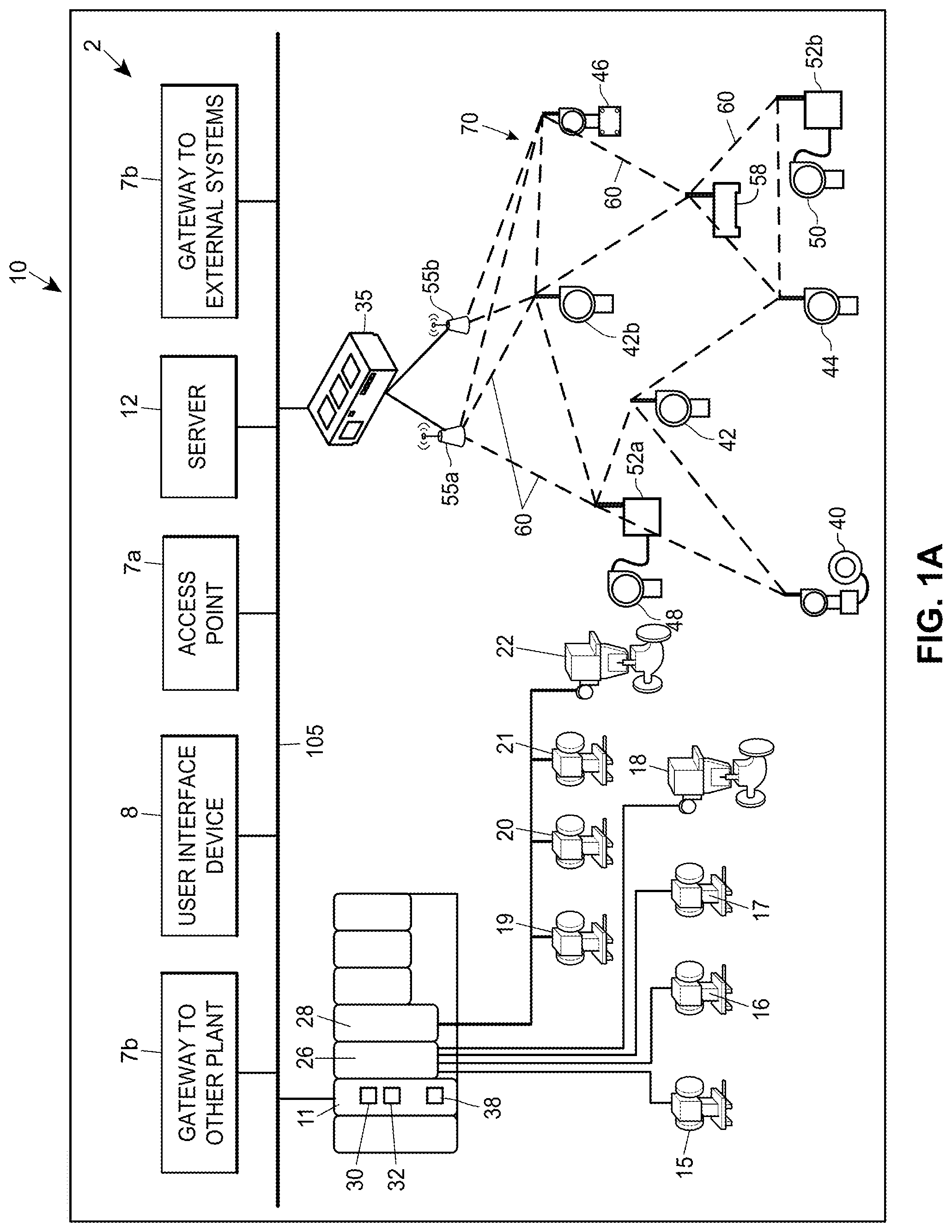 Patent US12327012 Figure 1 – Systems and methods for configuring and presenting a display navigation hierarchy in a process plant
