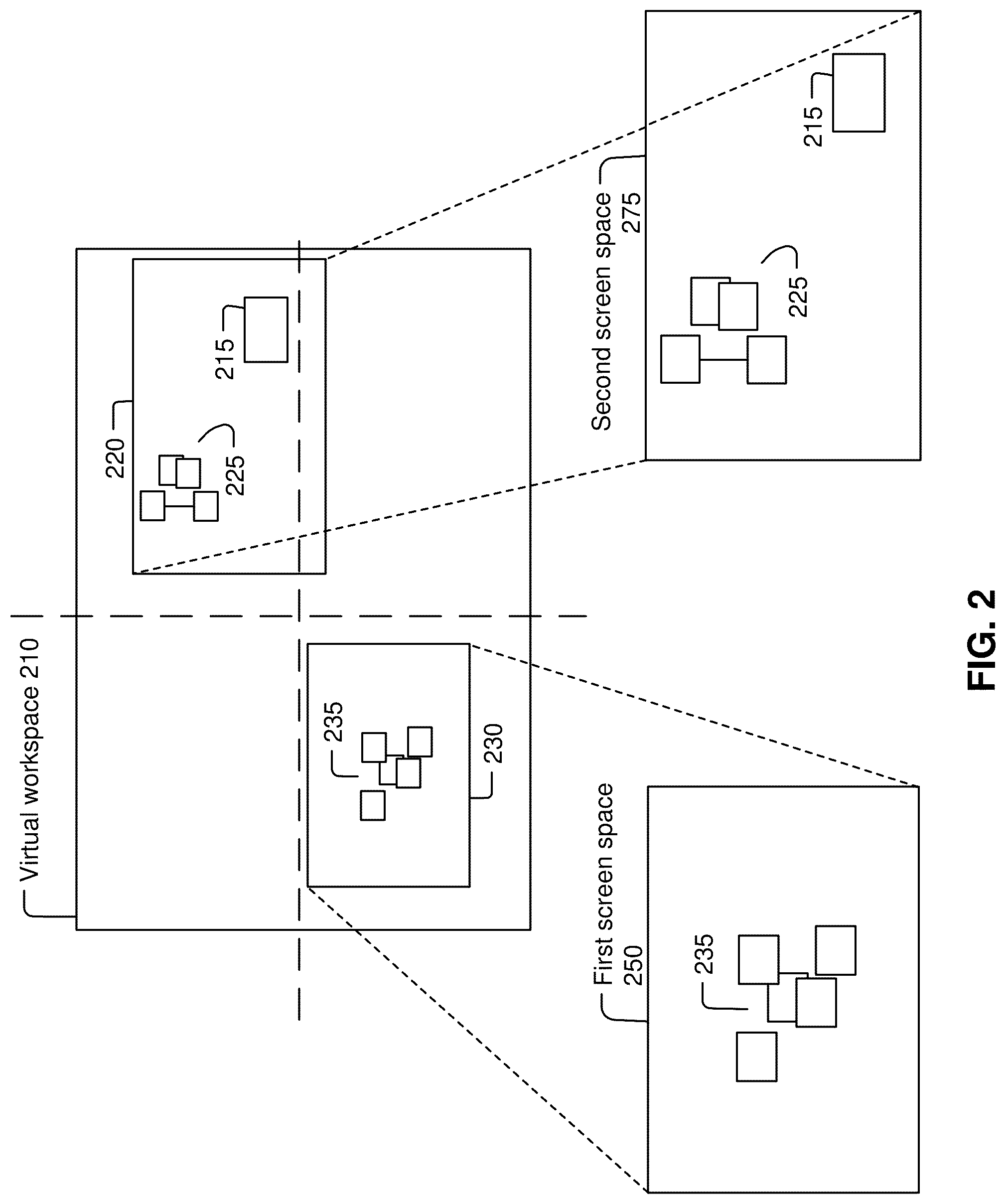 Patent US12327016 — Gesture based workflows in a collaboration system — Figure 1