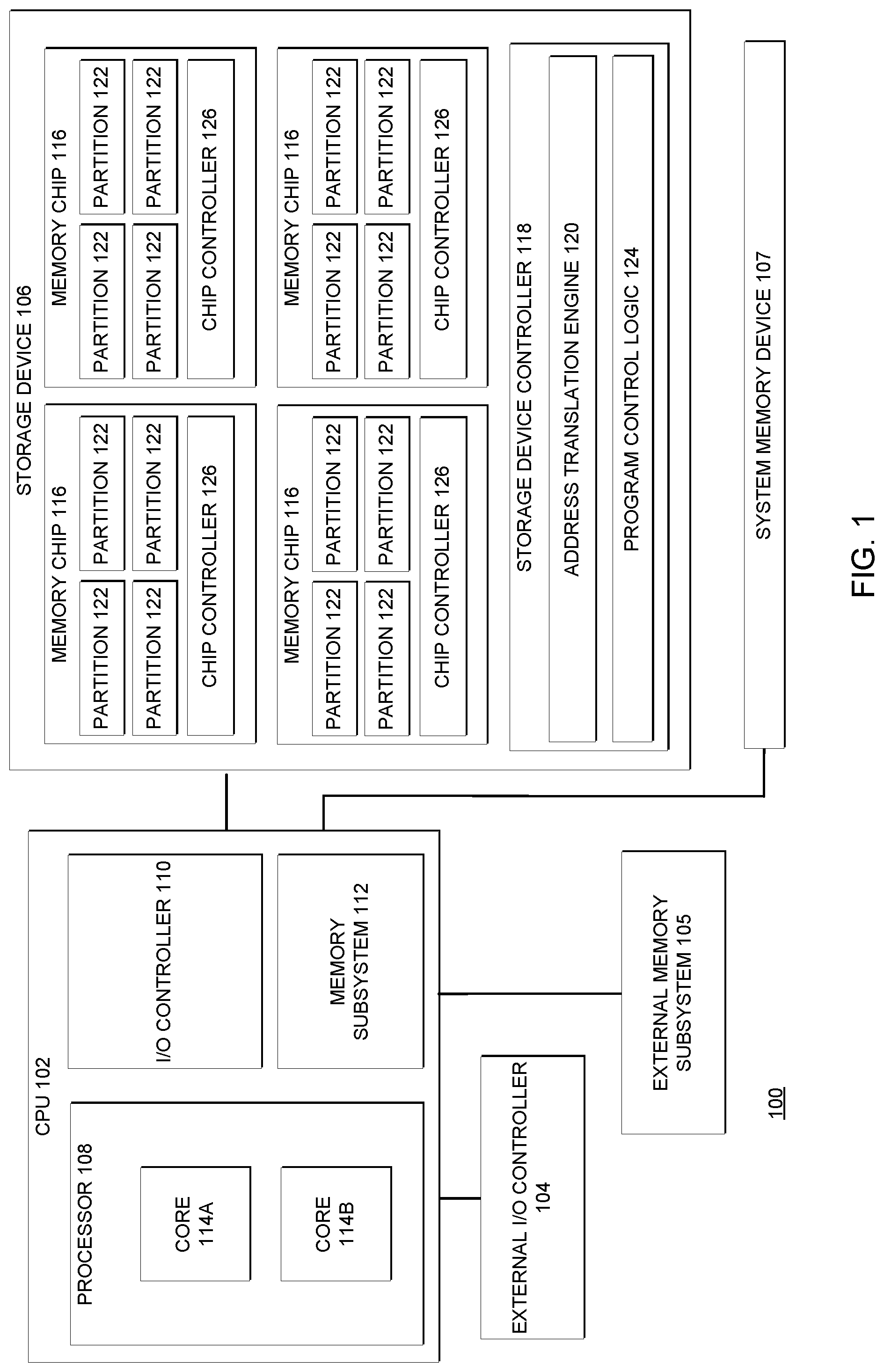 Patent US12327035 — Technologies for memory mirroring across an interconnect — Figure 1