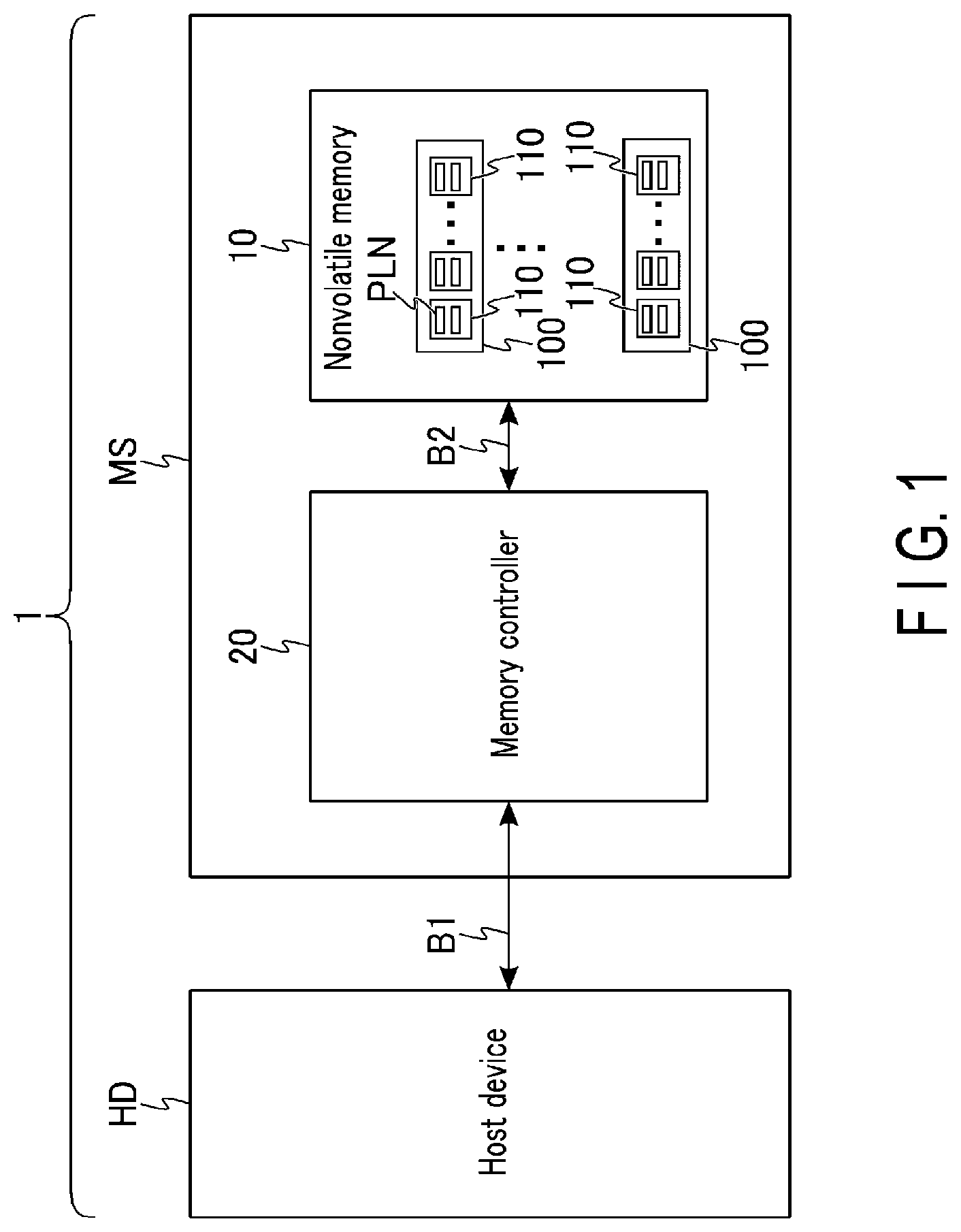 Patent US12327044 Figure 1 – Memory system