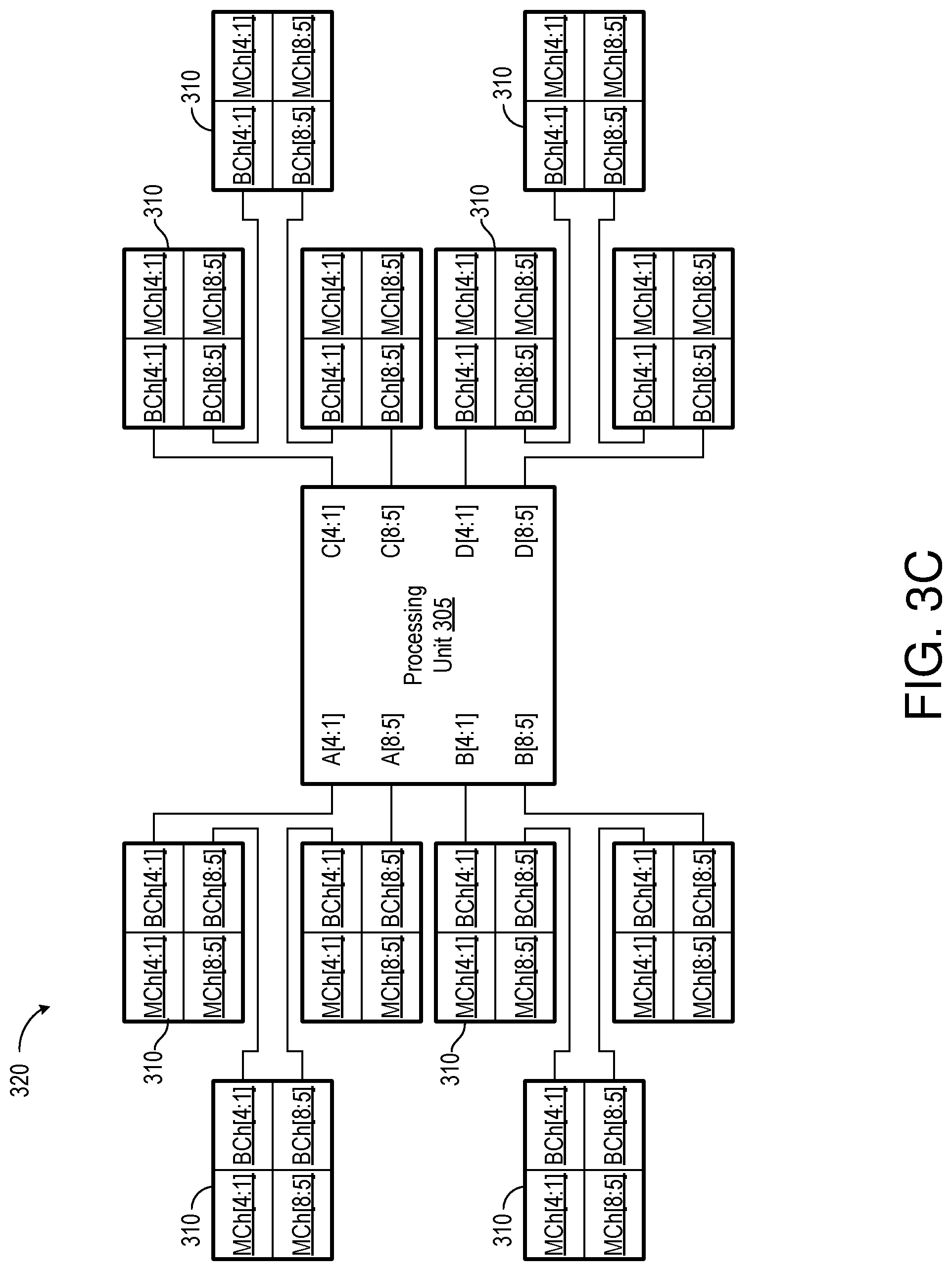 Patent US12327049 Figure 12 – Stacked memory device with paired channels