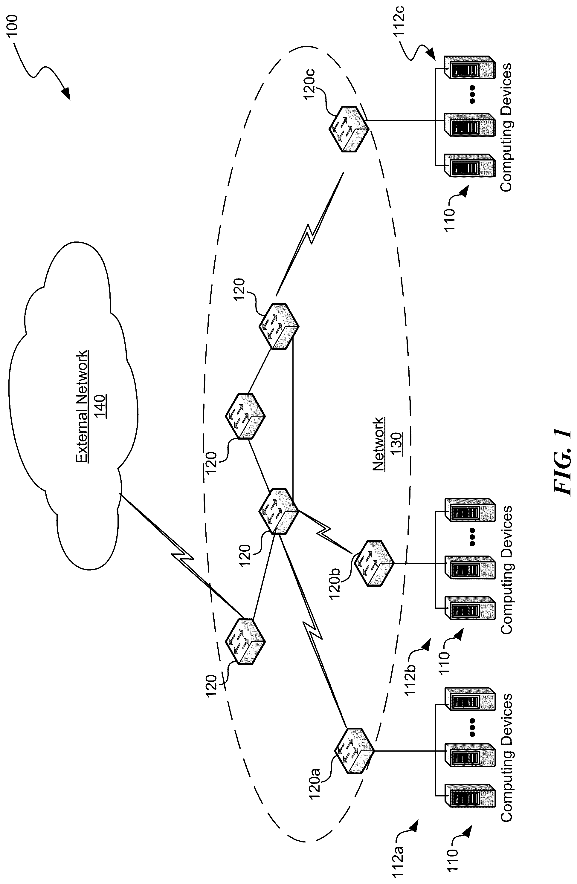 Patent US12327128 — Virtual machine server-side compute reconfiguration — Figure 1