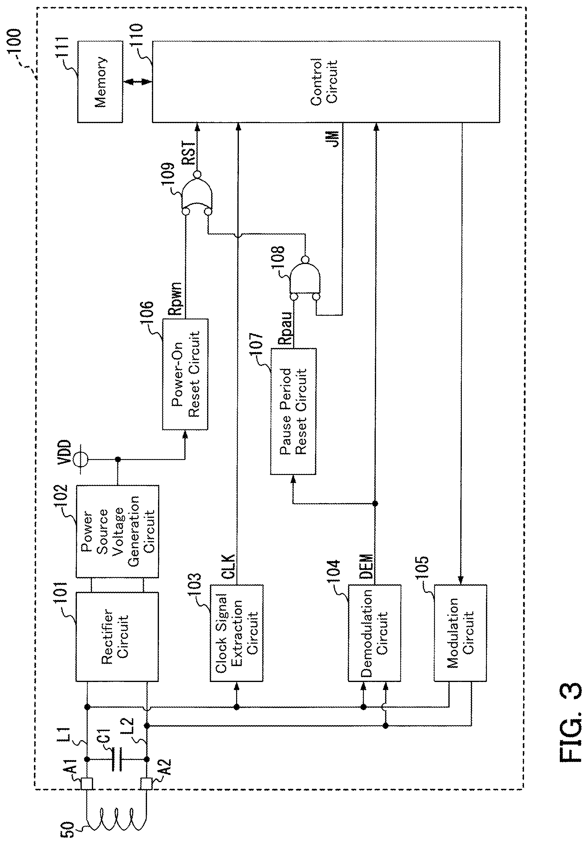 Patent US12327154 — IC tag and semiconductor device — Figure 1