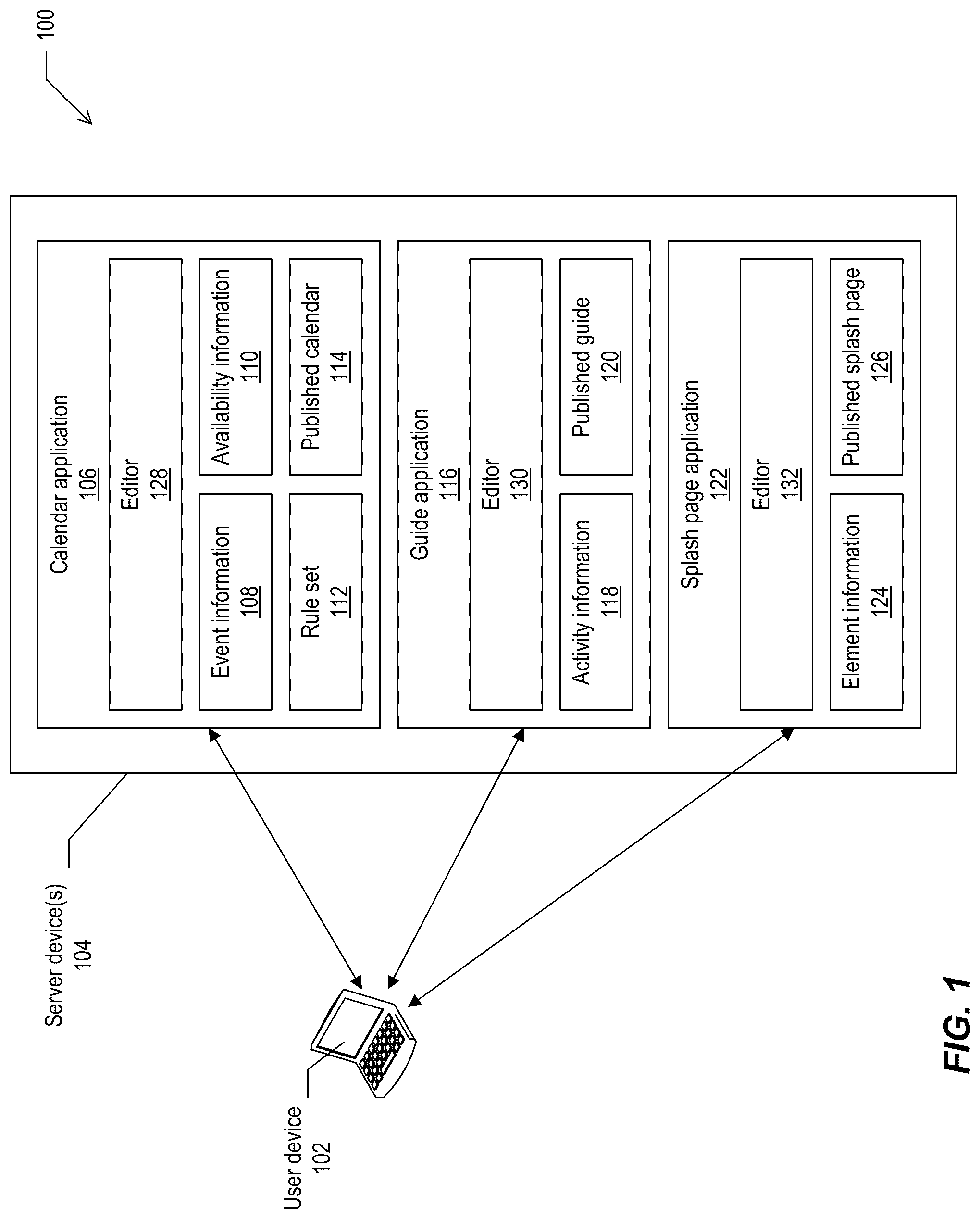 Patent US12327224 — Dynamic event scheduling — Figure 1
