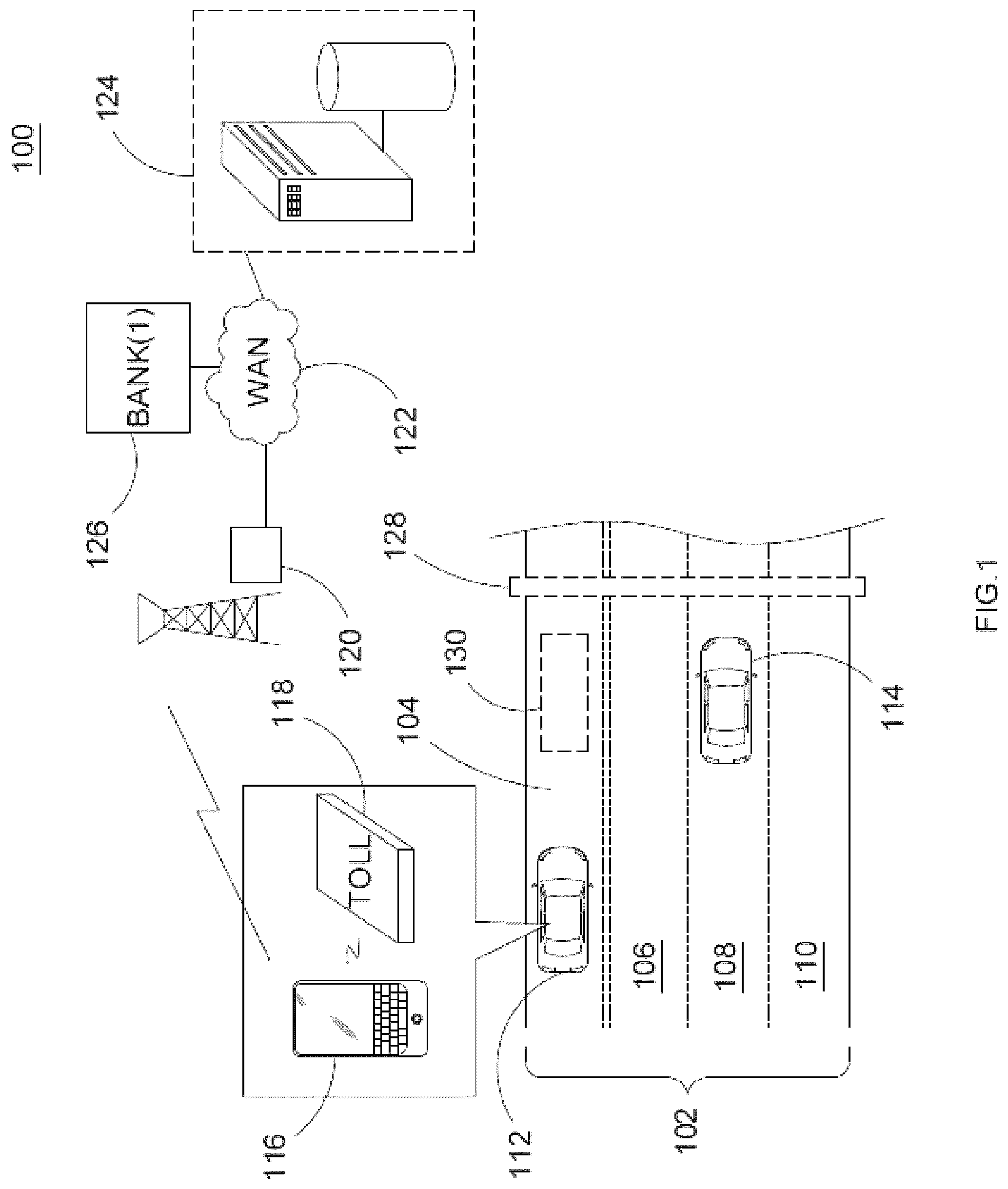 Patent US12327232 — High accuracy geo-location system and method for mobile payment — Figure 1