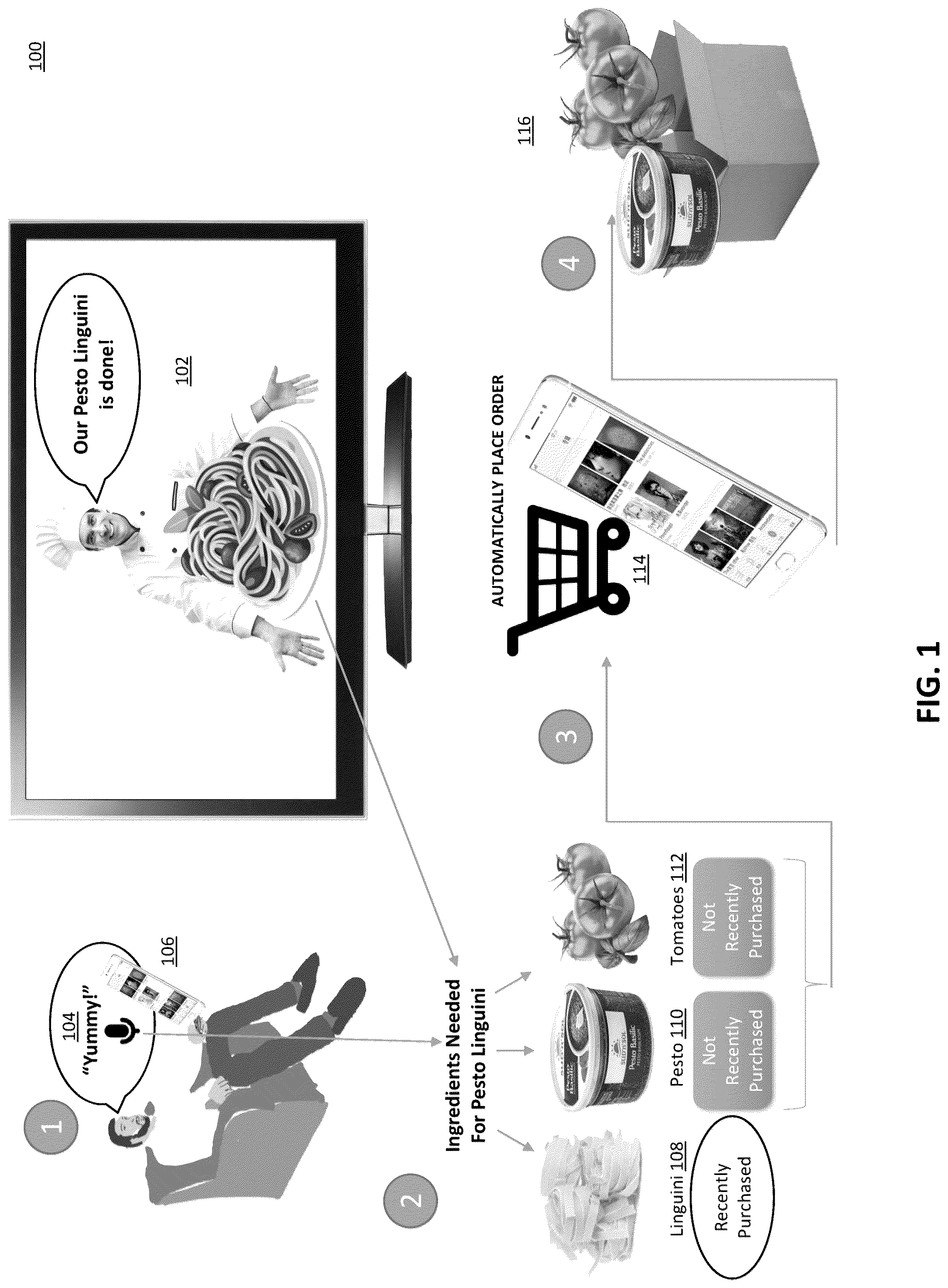 Patent US12327273 — Systems and methods for automatic subscription-based ordering of product components — Figure 1