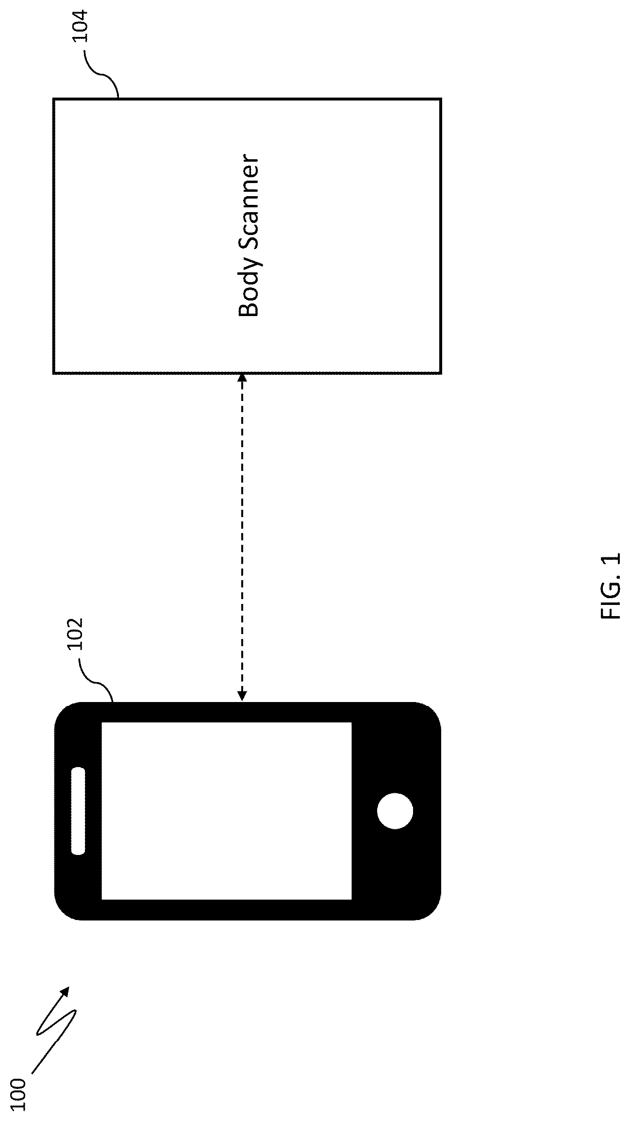 Patent US12327279 — System for displaying selected clothes on a dummy human body — Figure 1