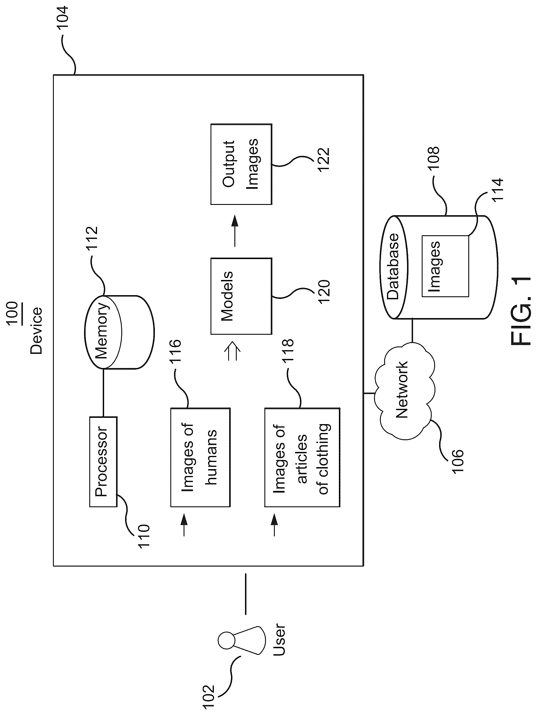 Patent US12327280 — Method and system for outfit simulation using layer mask — Figure 1