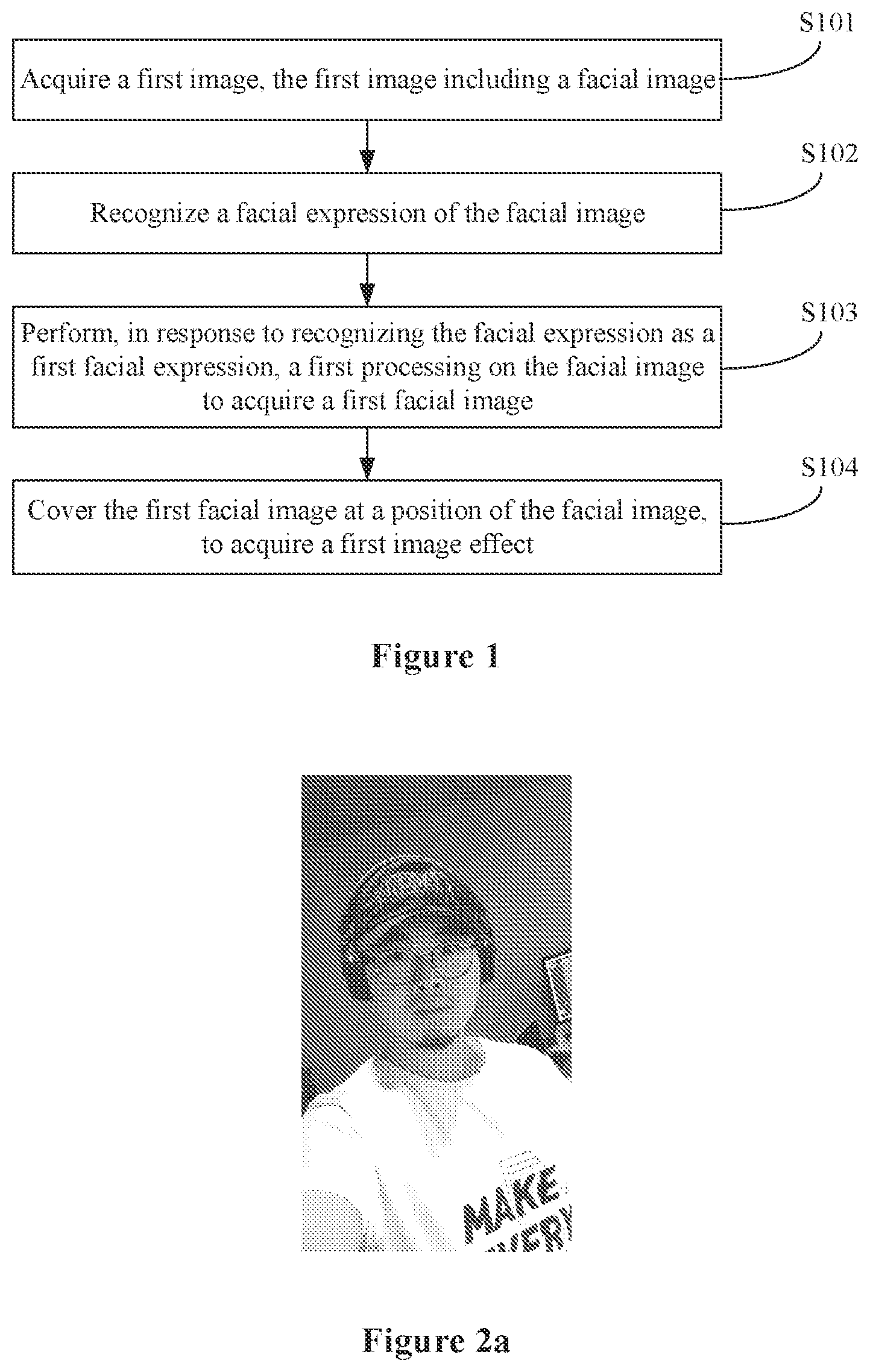 Patent US12327299 Figure 1 – Facial expression image processing method and apparatus, and electronic device