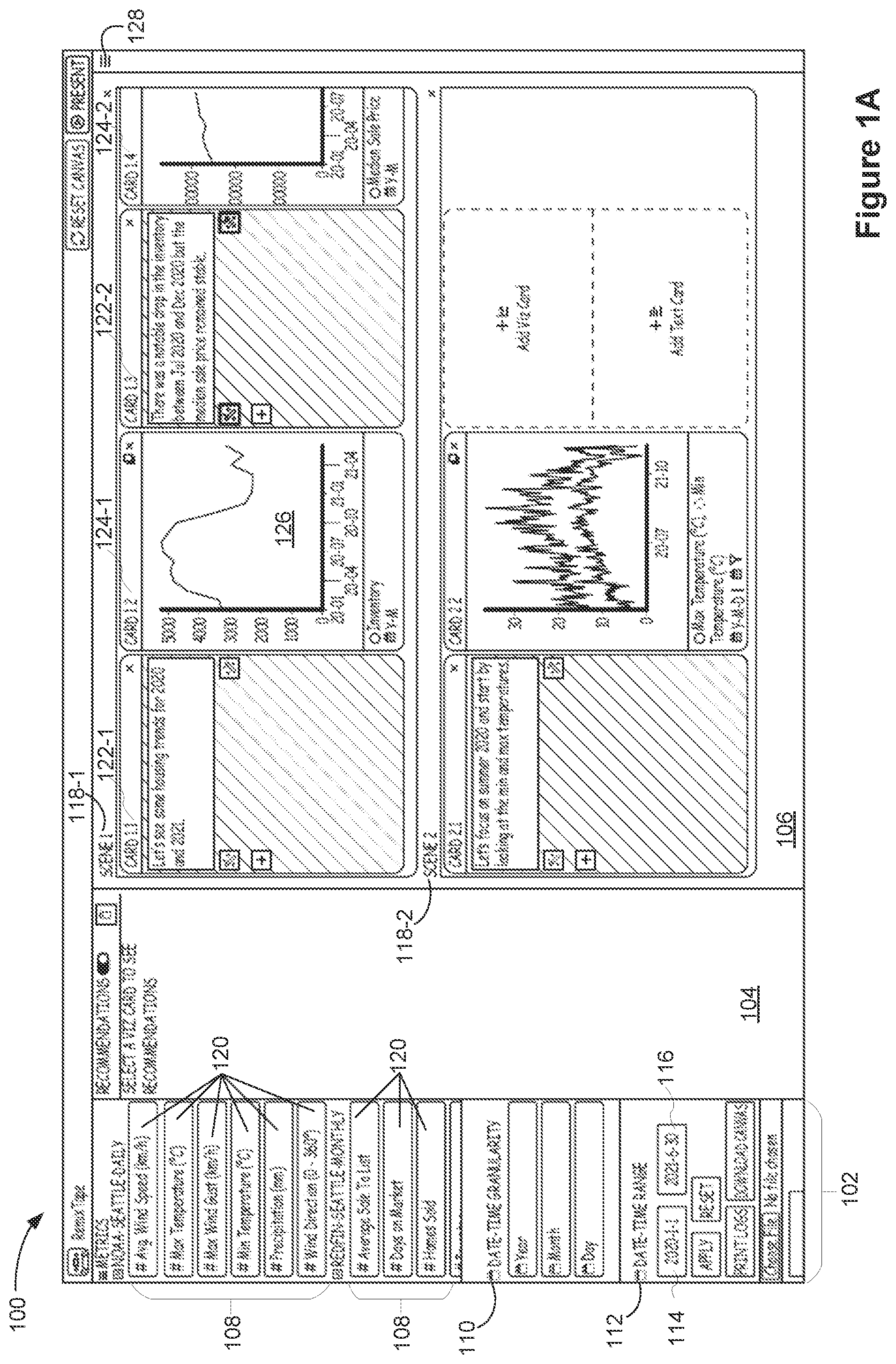 Patent US12327303 — Using semantic alignment to present time series metrics — Figure 1