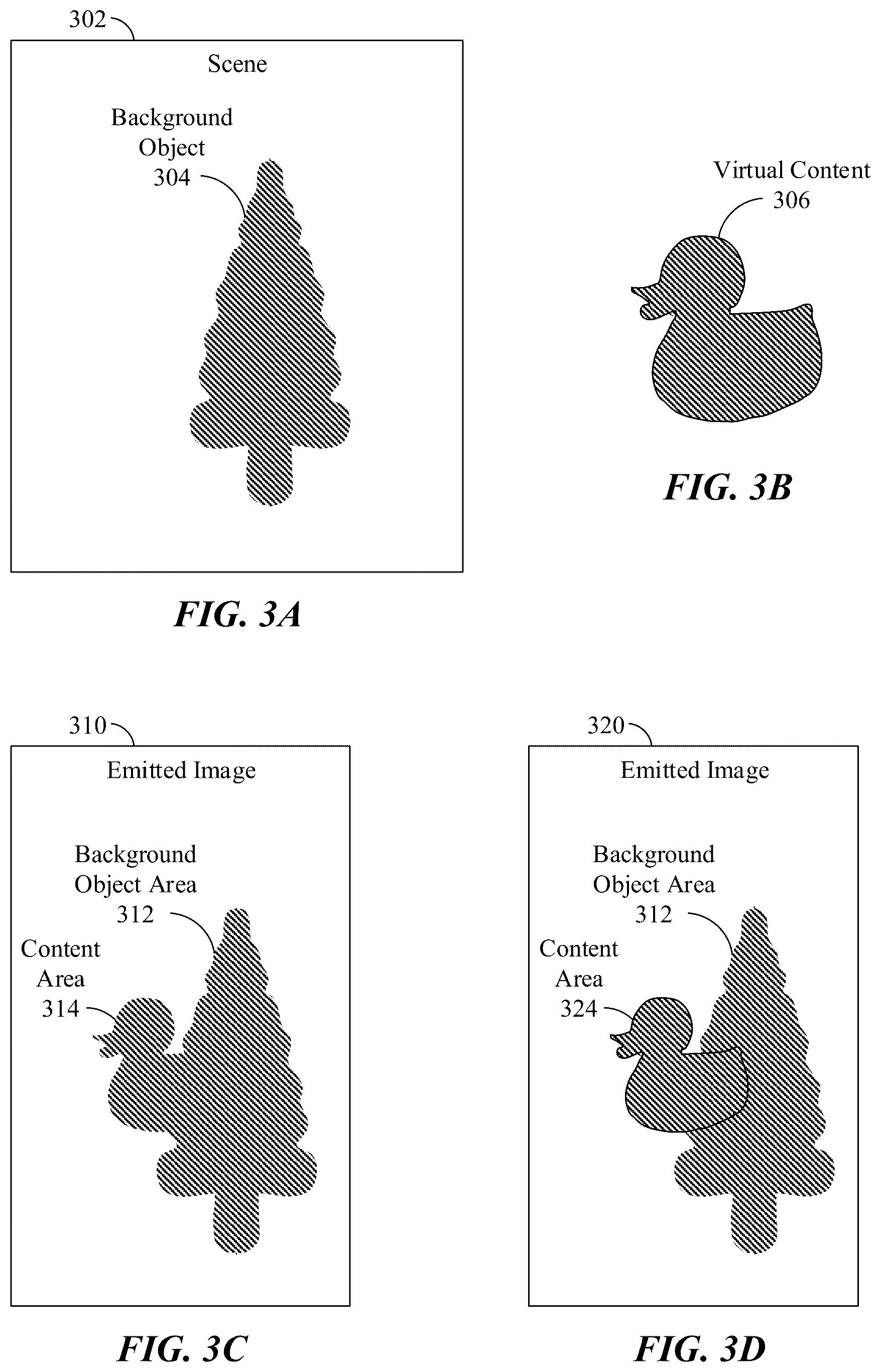 Patent US12327323 — Techniques for adaptively rendering virtual content n artificial reality environments based on ambient lighting of a real-world scene — Figure 1