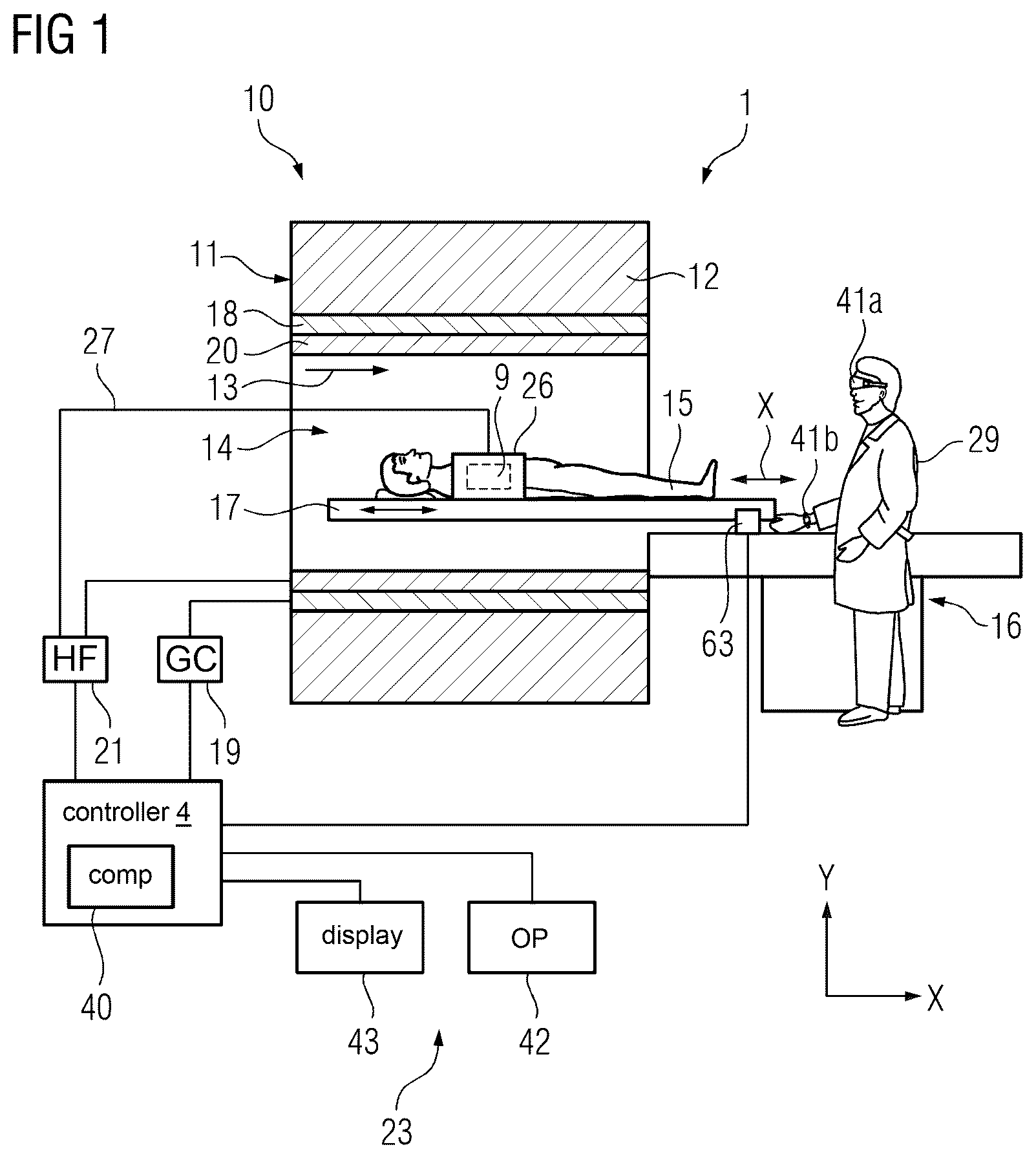 Patent US12327354 — Apparatus, system and method for supporting a procedure of an imaging examination — Figure 1