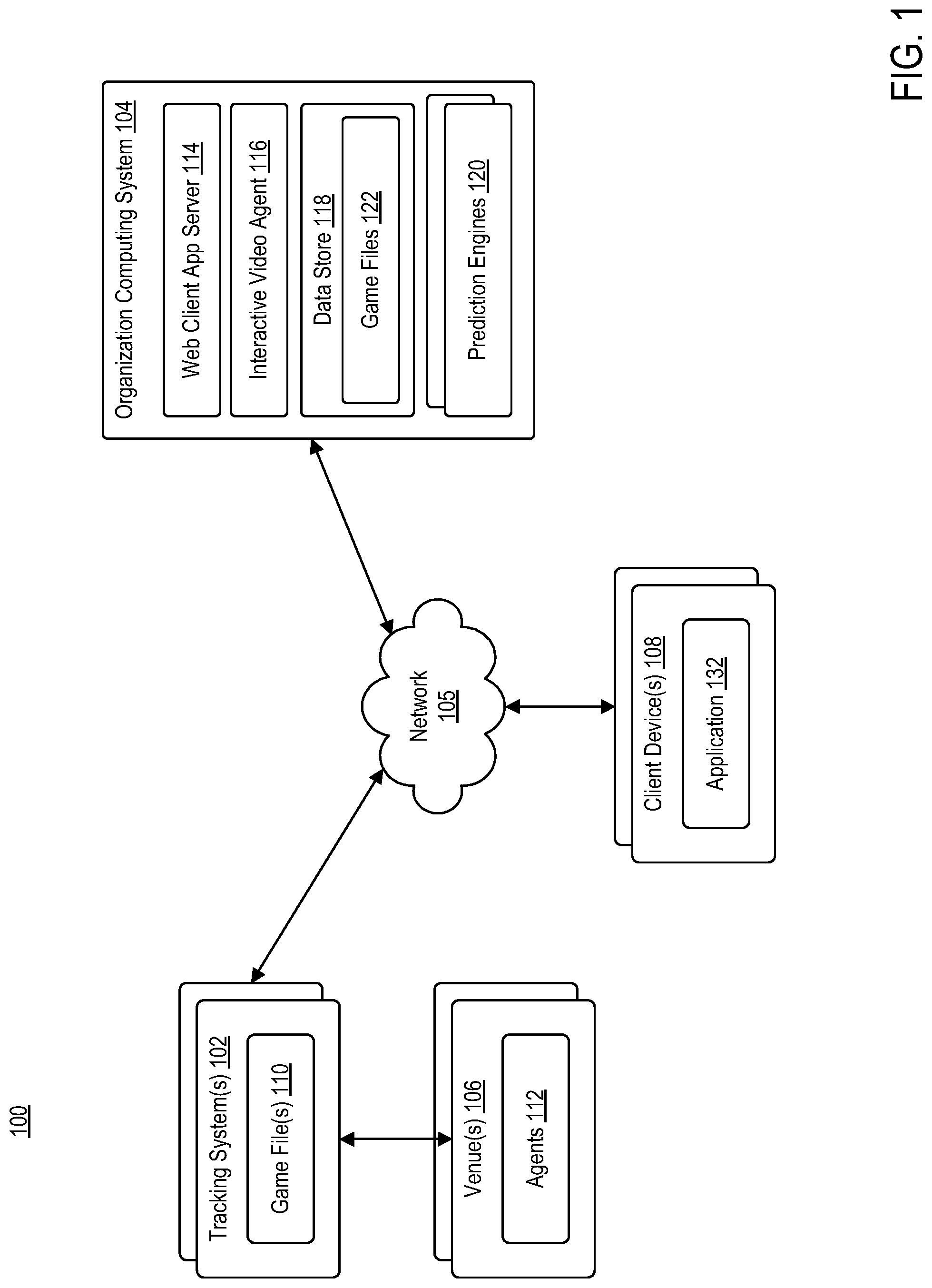 Patent US12327408 — Interactive video system for sports media — Figure 1