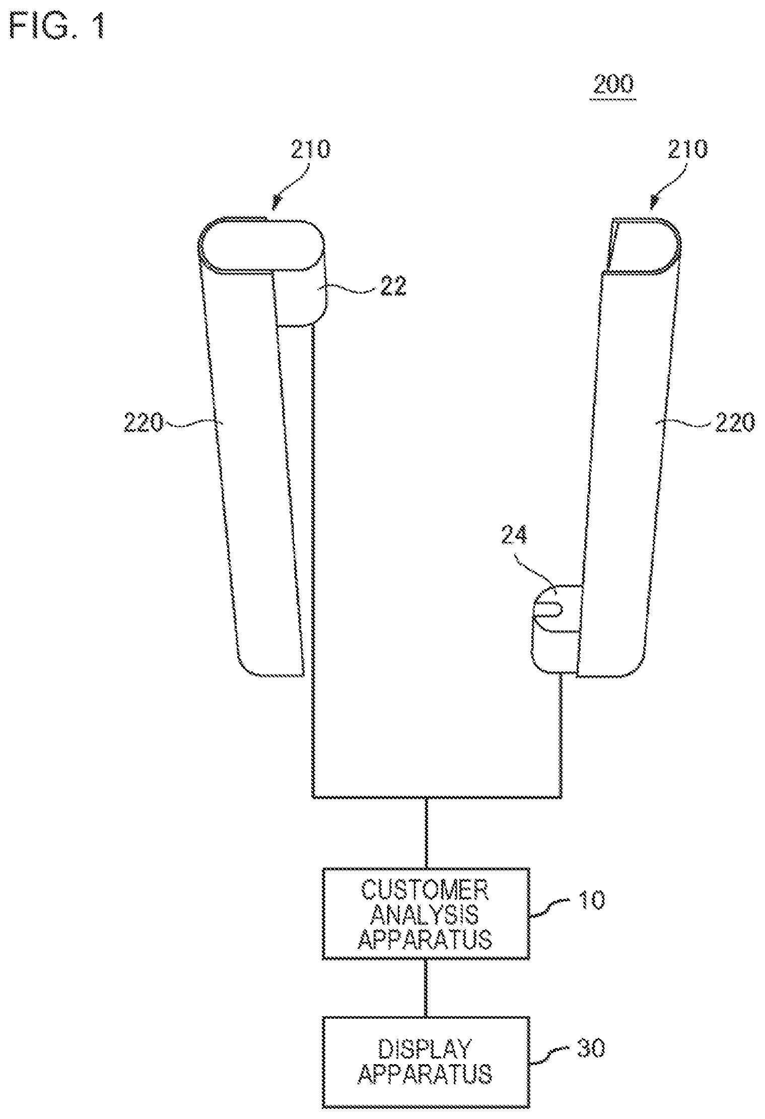 Patent US12327429 — Customer analysis apparatus, customer analysis method, and non-transitory storage medium — Figure 1