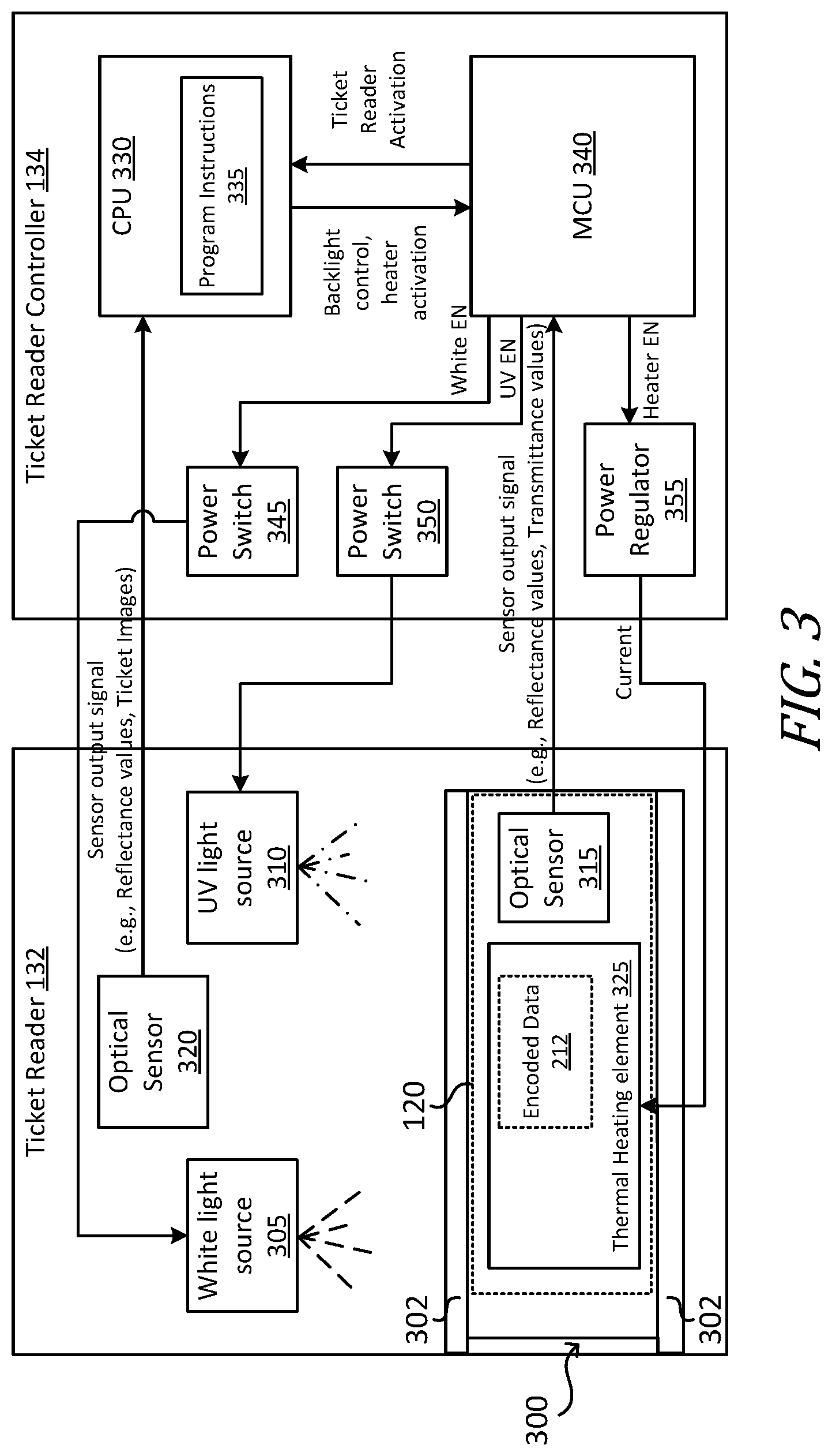 Patent US12327435 — Systems and methods for validating and subsequently thermally obfuscating a paper ticket used to access an electronic voting device — Figure 1