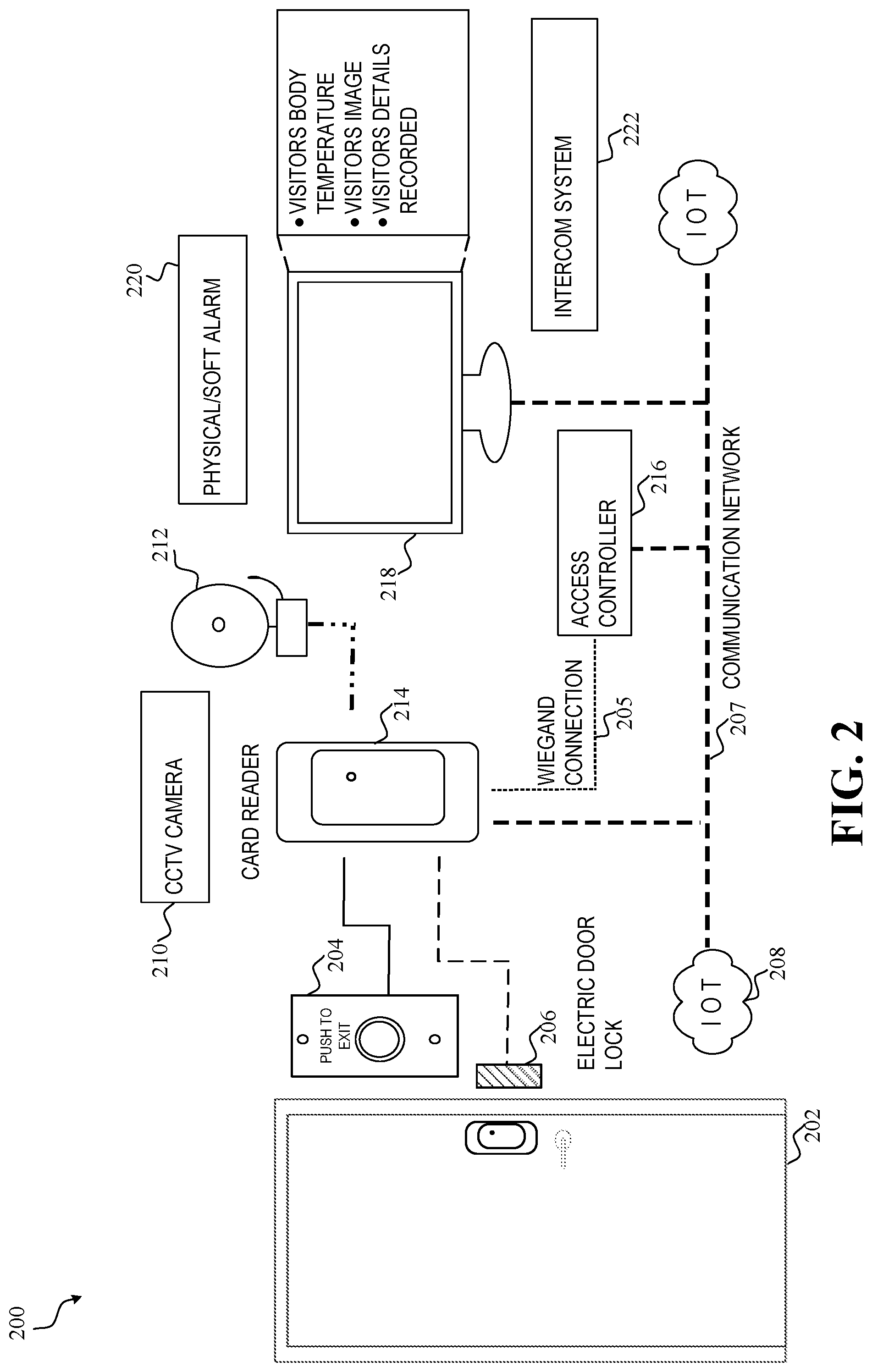 Patent US12327448 — Security system with hand sanitization — Figure 1