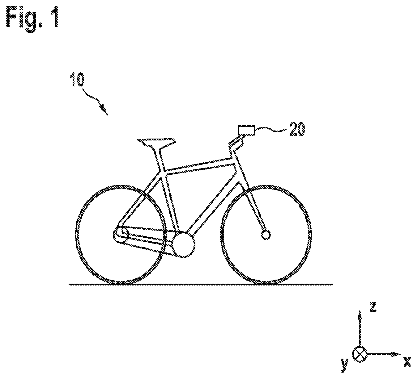 Patent US12327467 — Method and device for checking the plausibility of an accident involving a two-wheeled vehicle — Figure 1