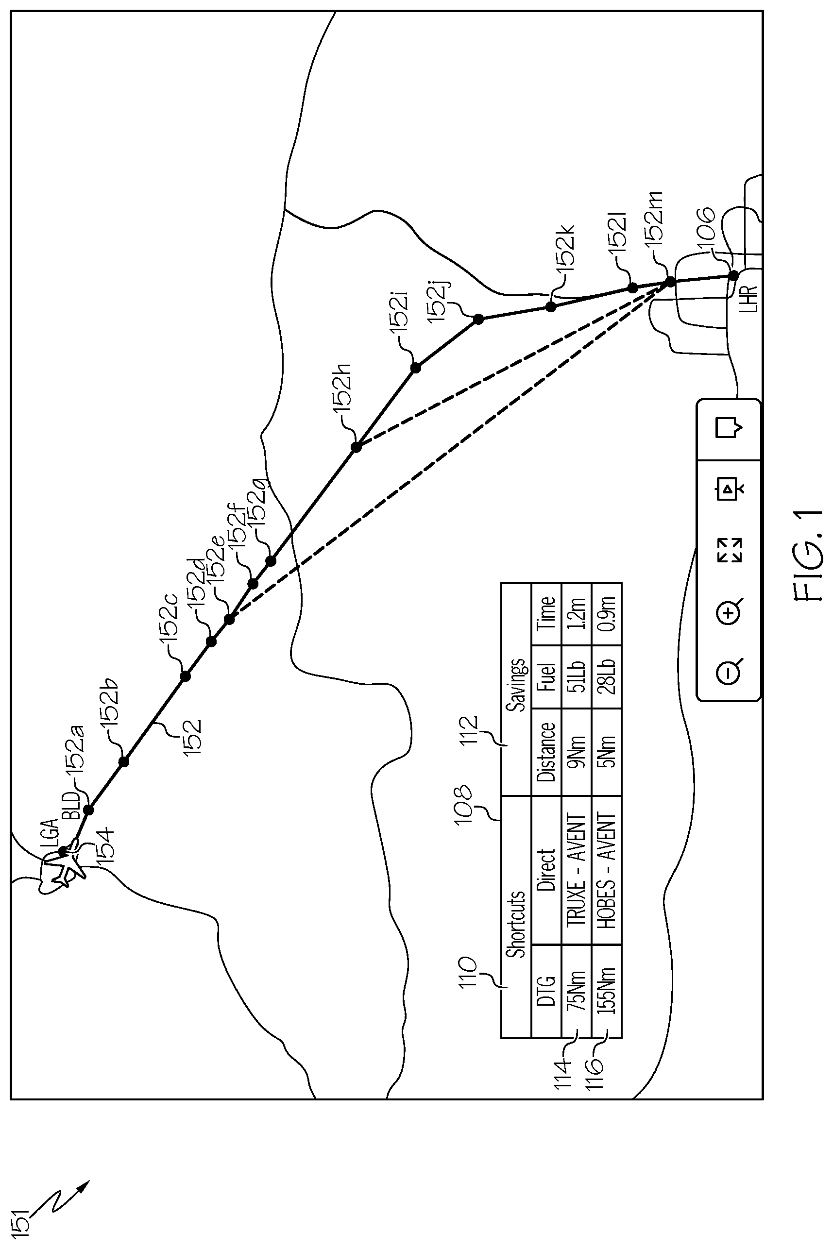 Patent US12327478 — Integrated flight deck — Figure 1