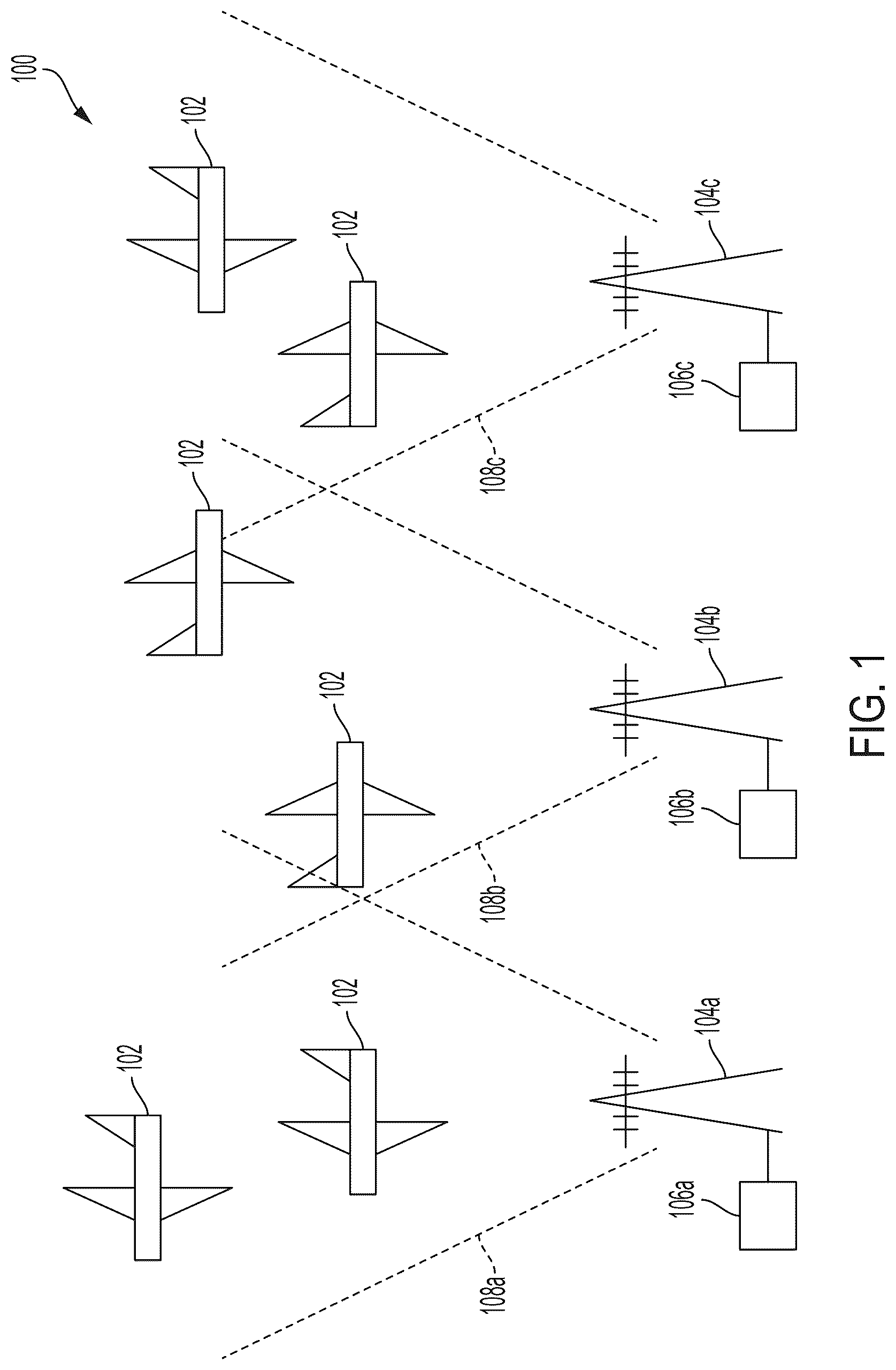 Patent US12327479 — Systems and methods for implementing an air traffic control voice relay for unmanned aircraft systems over an aviation network — Figure 1
