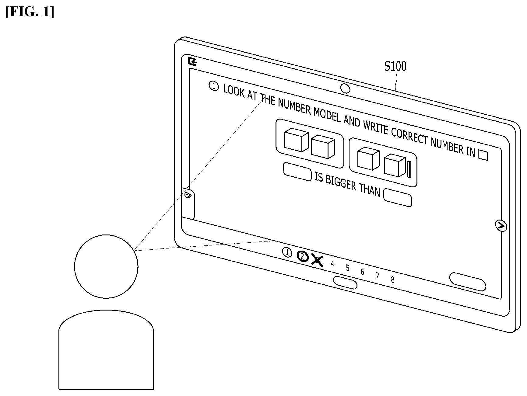 Patent US12327494 Figure 1 – Apparatus and method for providing questions for learning