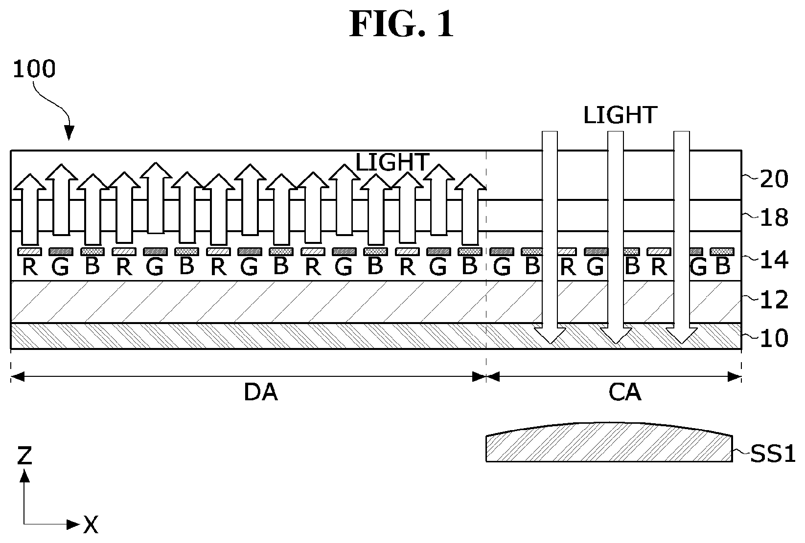 Patent US12327520 — Display panel and display device using the same — Figure 1