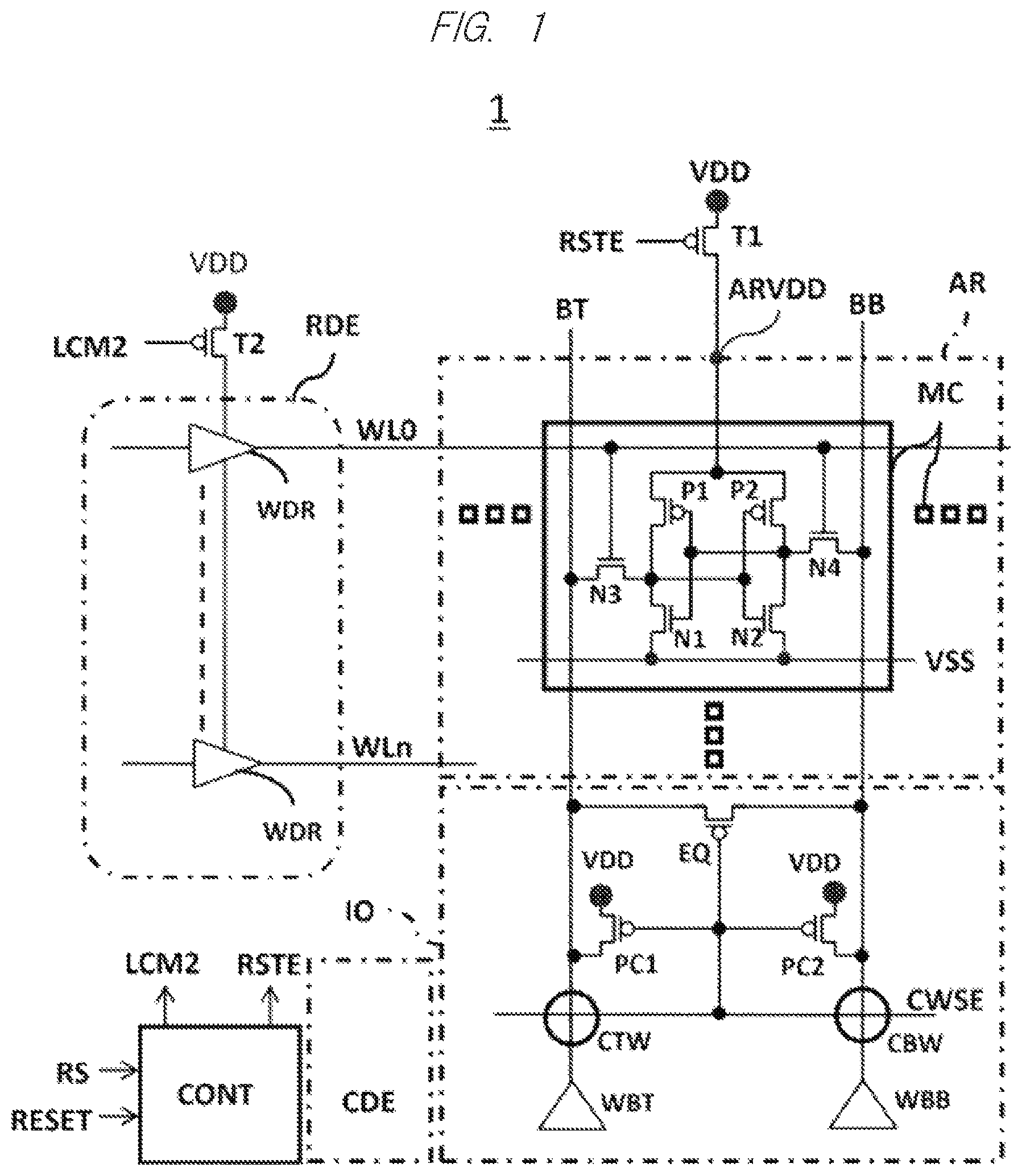 Patent US12327585 — Semiconductor device — Figure 1