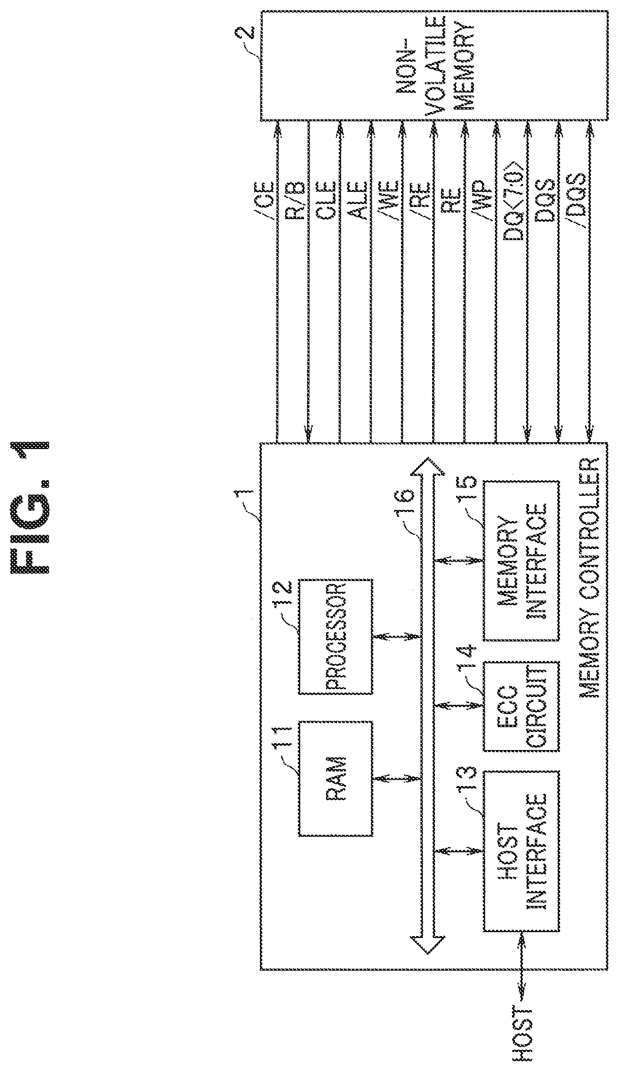 Patent US12327596 — Semiconductor storage device — Figure 1