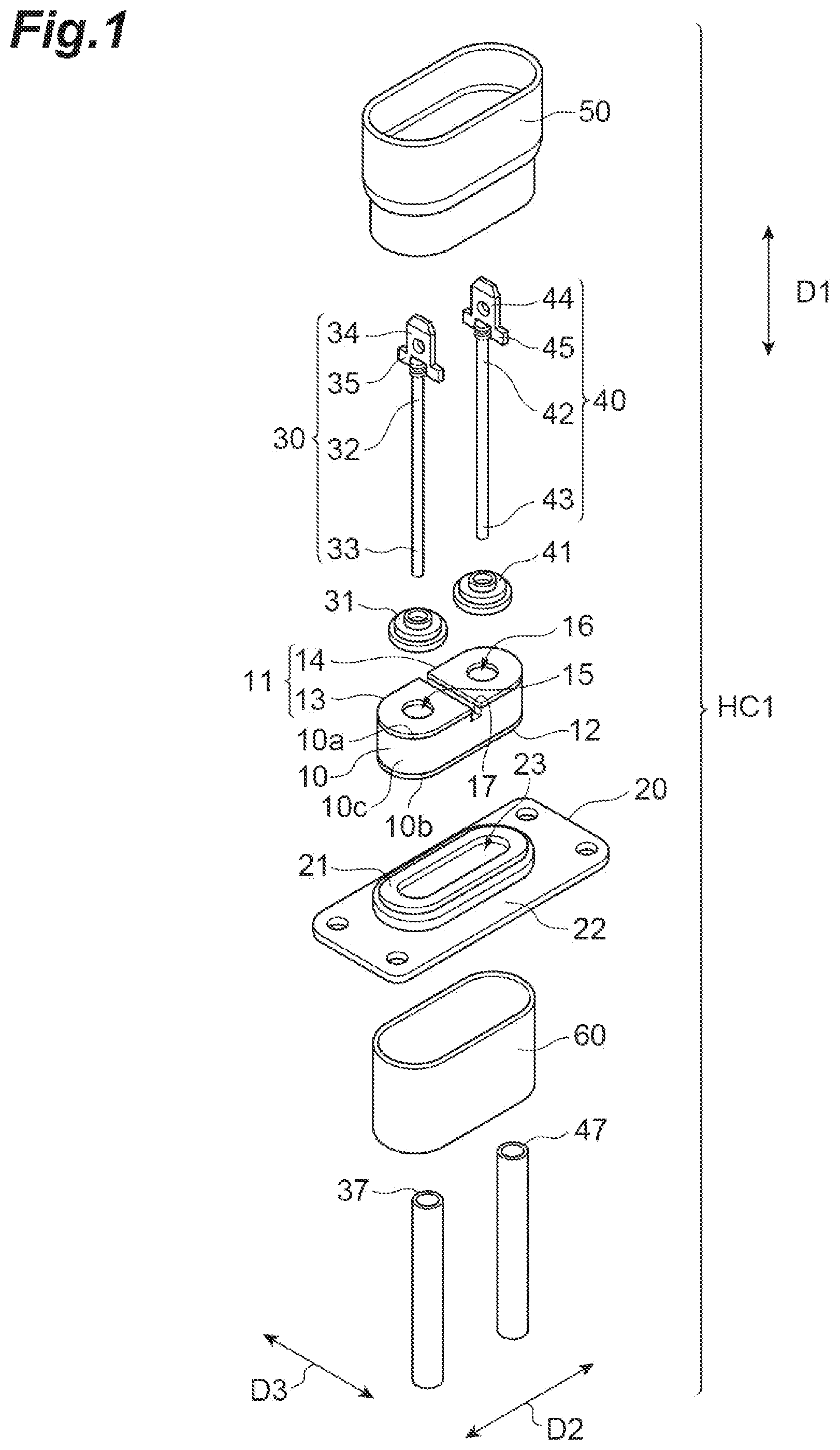 Patent US12327693 — High voltage feed-through capacitor — Figure 1