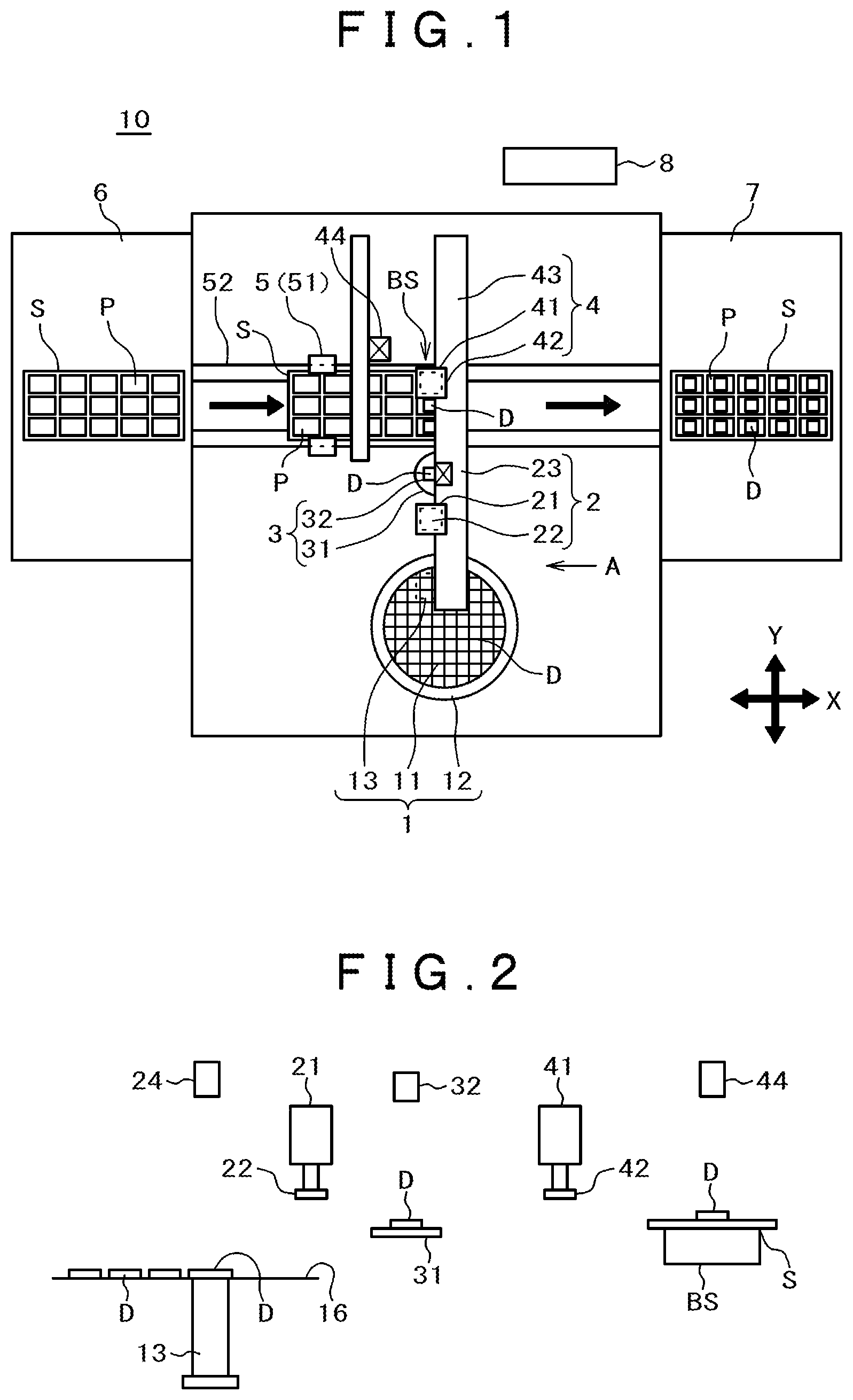 Patent US12327739 — Die bonding apparatus and manufacturing method for semiconductor apparatus — Figure 1
