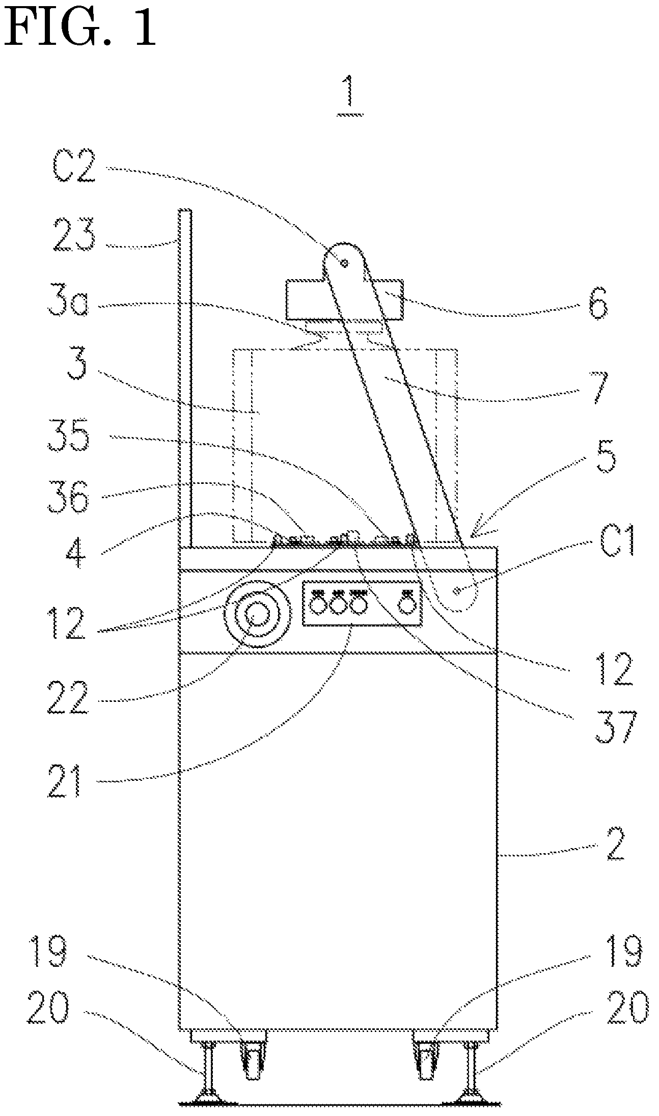 Patent US12327746 — FOUP transfer device — Figure 1