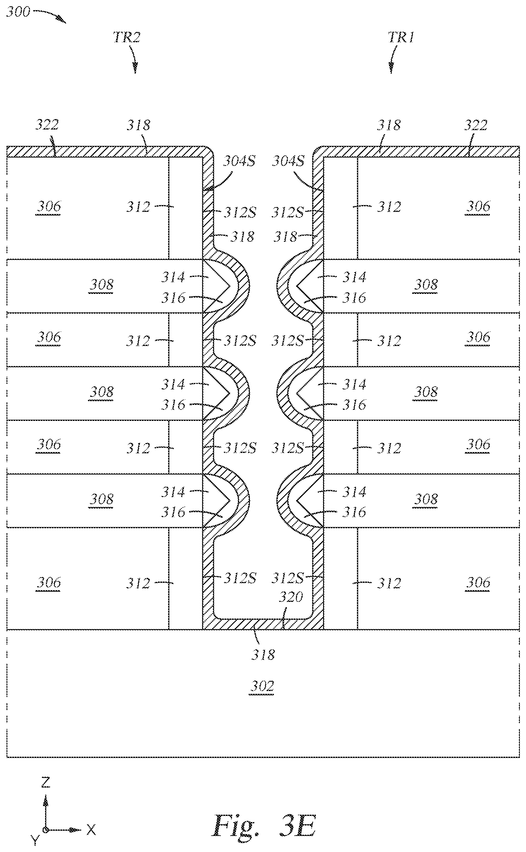 Patent US12327761 — Void-free contact trench fill in gate-all-around FET architecture — Figure 1