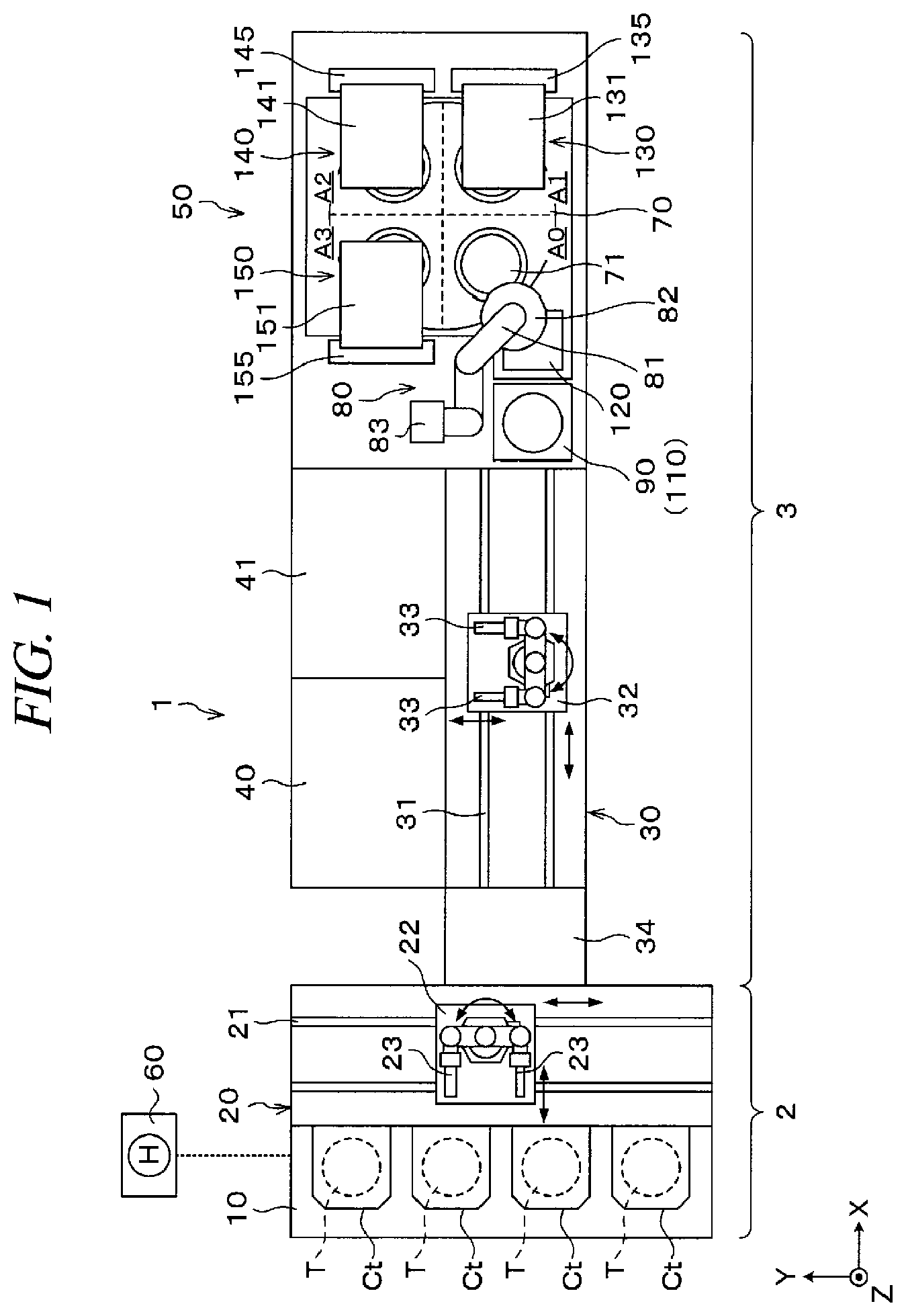 Patent US12327768 — Substrate processing system and substrate processing method — Figure 1