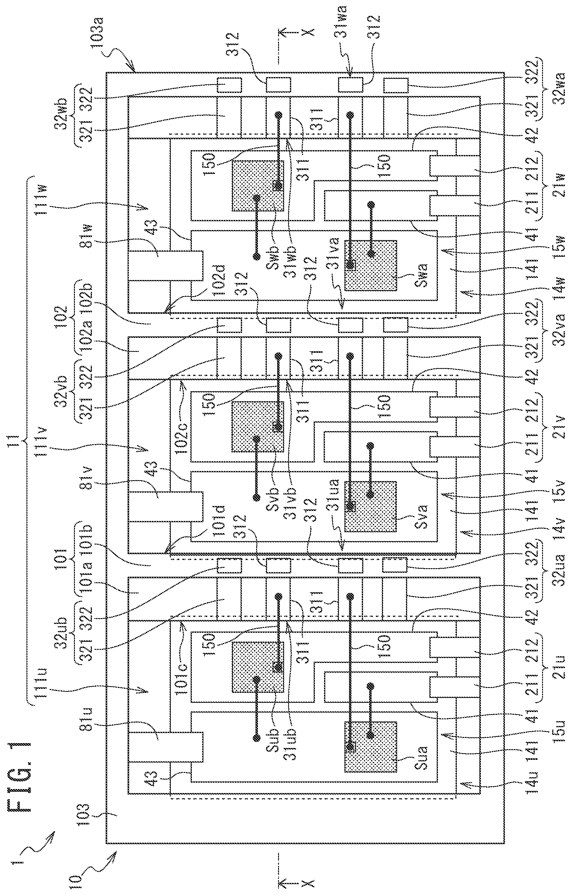 Patent US12327771 — Semiconductor module — Figure 1