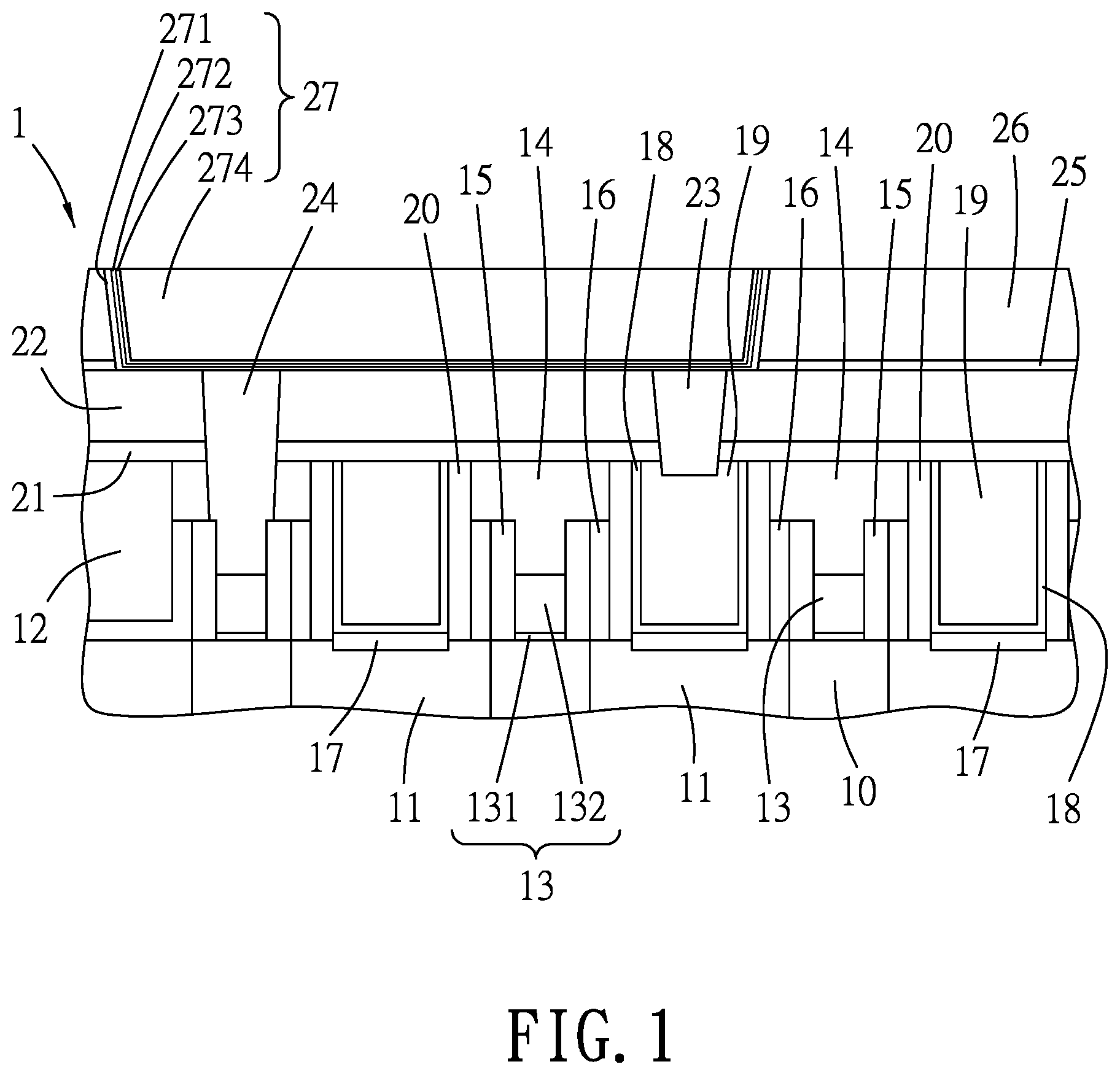Patent US12327788 Figure 1 – Gate to source drain interconnects